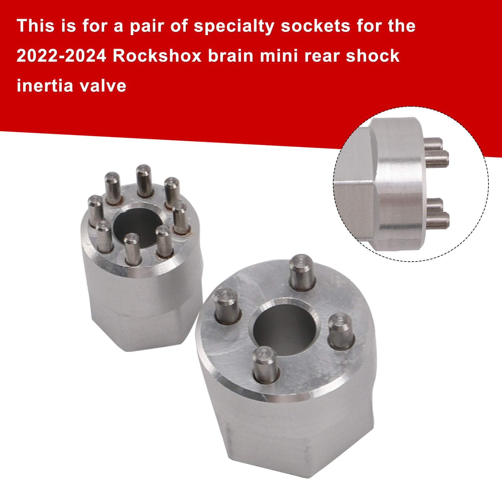 Herramienta de válvula&Juego de bujes de volante RockShox Brain 2022-2024 para amortiguador Specialized MINI