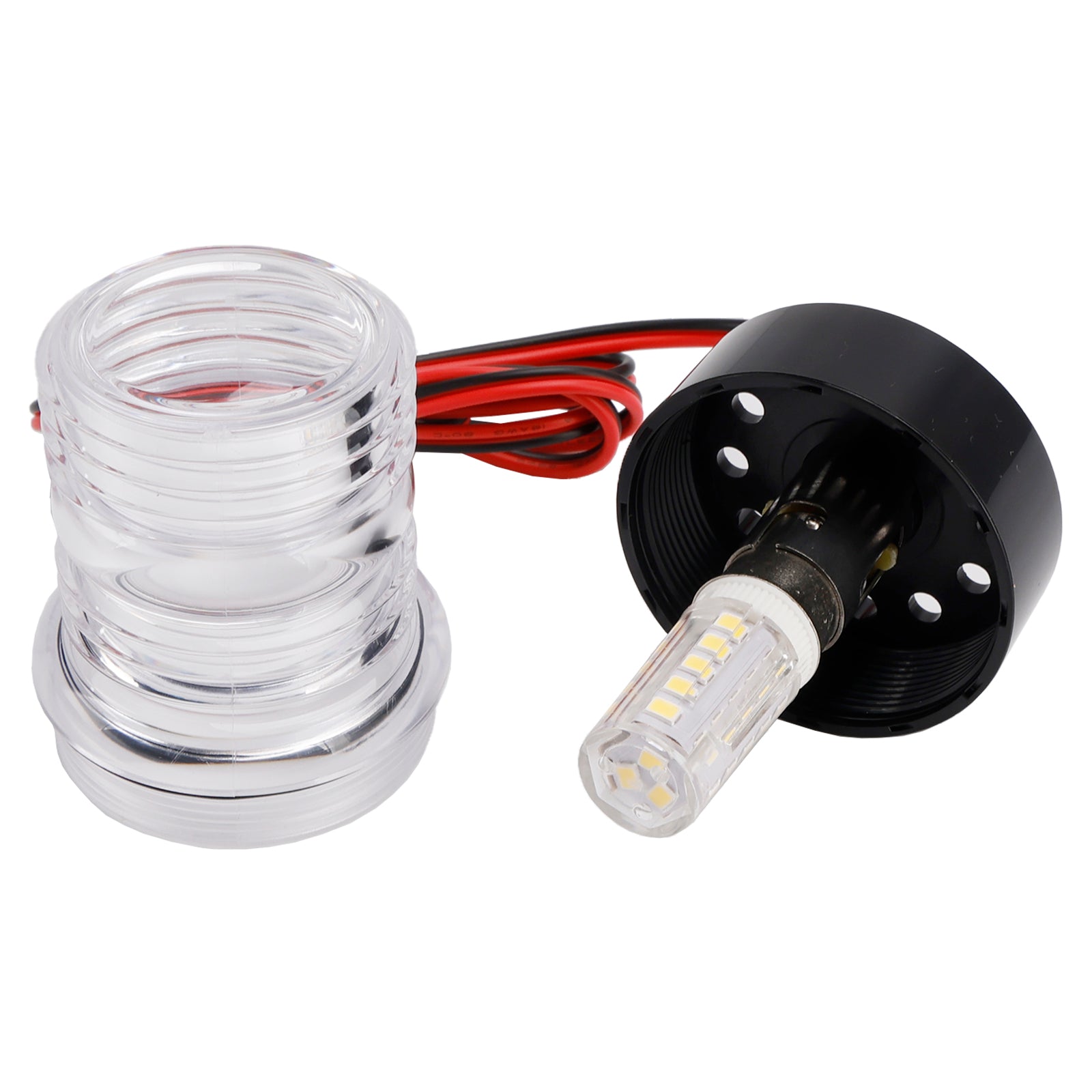 2,7 W LED-navigoinnin merkkivalo, pyöreä lamppu ankkuriin, veneeseen tai huviveneeseen, IP66