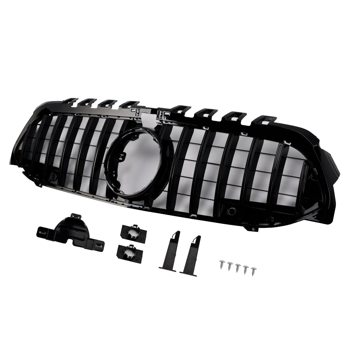GT-Style Front Bumper Grille Grill Pour Mercedes Benz A-Class W177 2019-2023