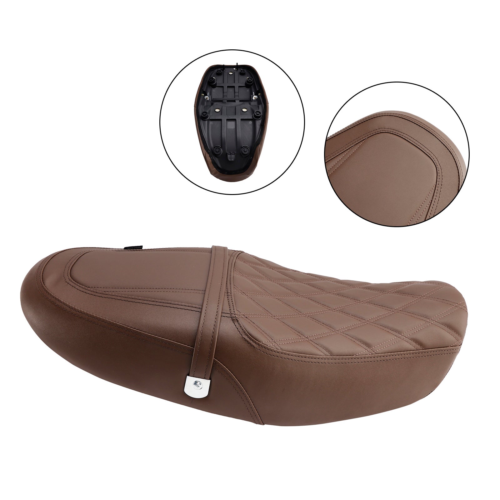 Selle pilote/passager complète coussinée Kawasaki Z900Rs 2018-2024, verte