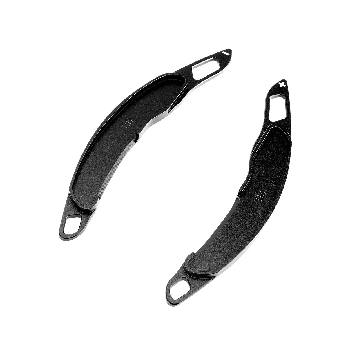 Palettes de changement de vitesse au volant pour Mitsubishi ASX 2013-2015, en aluminium noir