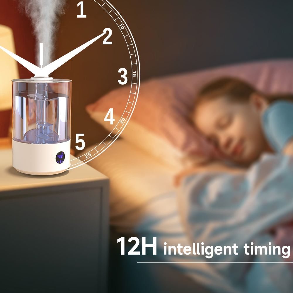 Humidificateur pour grande chambre (7,8L), avec stérilisation UV, diffuseur d'huiles essentielles