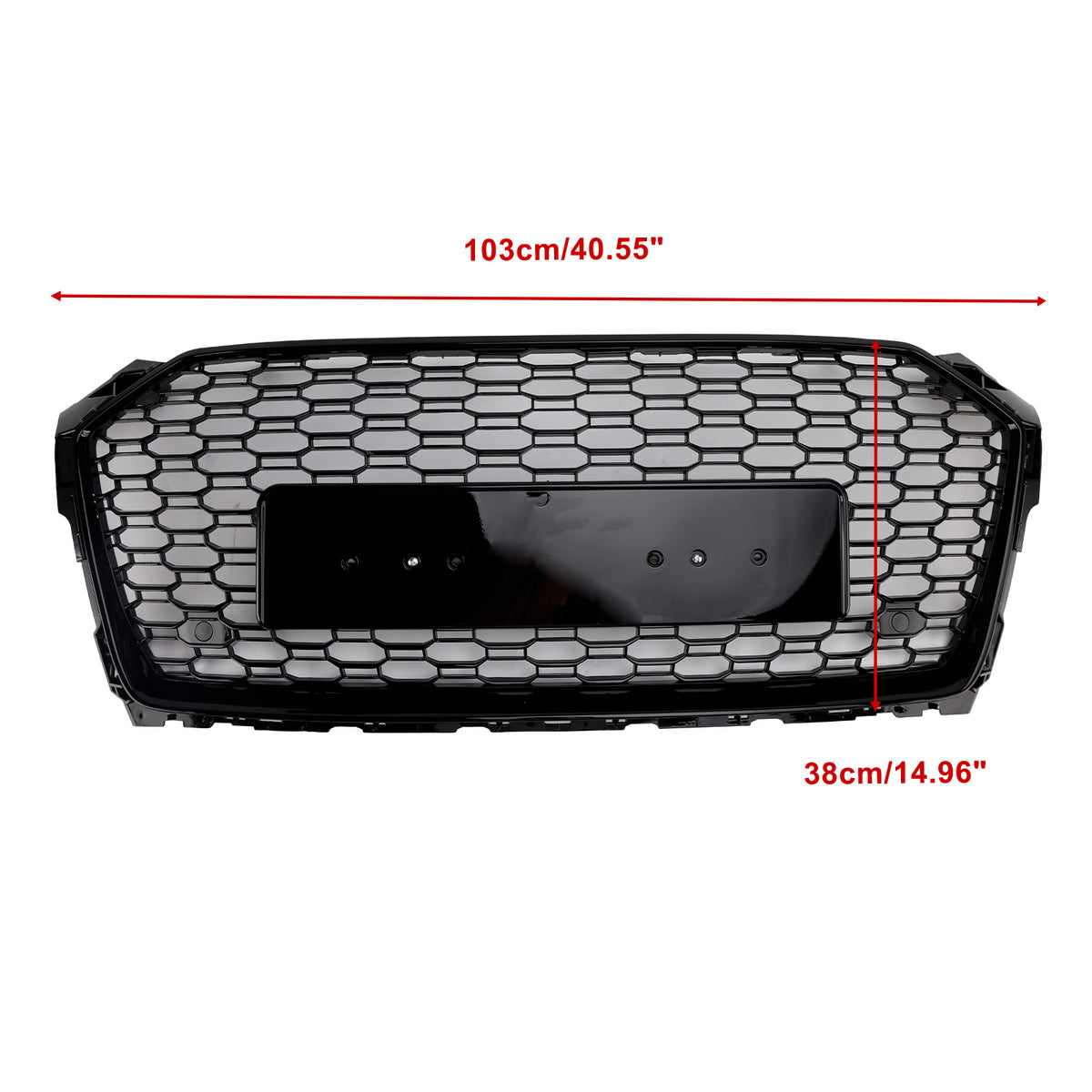 RS5 Style Sport Front Honeycomb Grille Grill Pour Audi A5 S5 B9 2017-2019