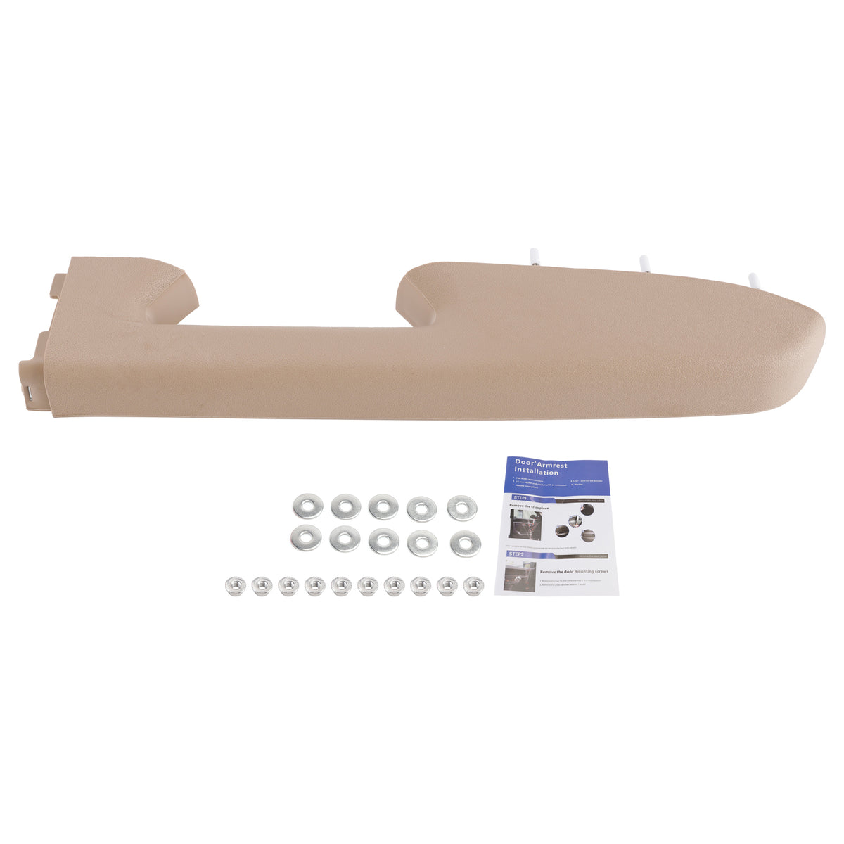 Reparatursatz für Armlehne vorne rechts, kompatibel mit Chevy Silverado 1500 2500HD 2010–2014, Farbe Beige