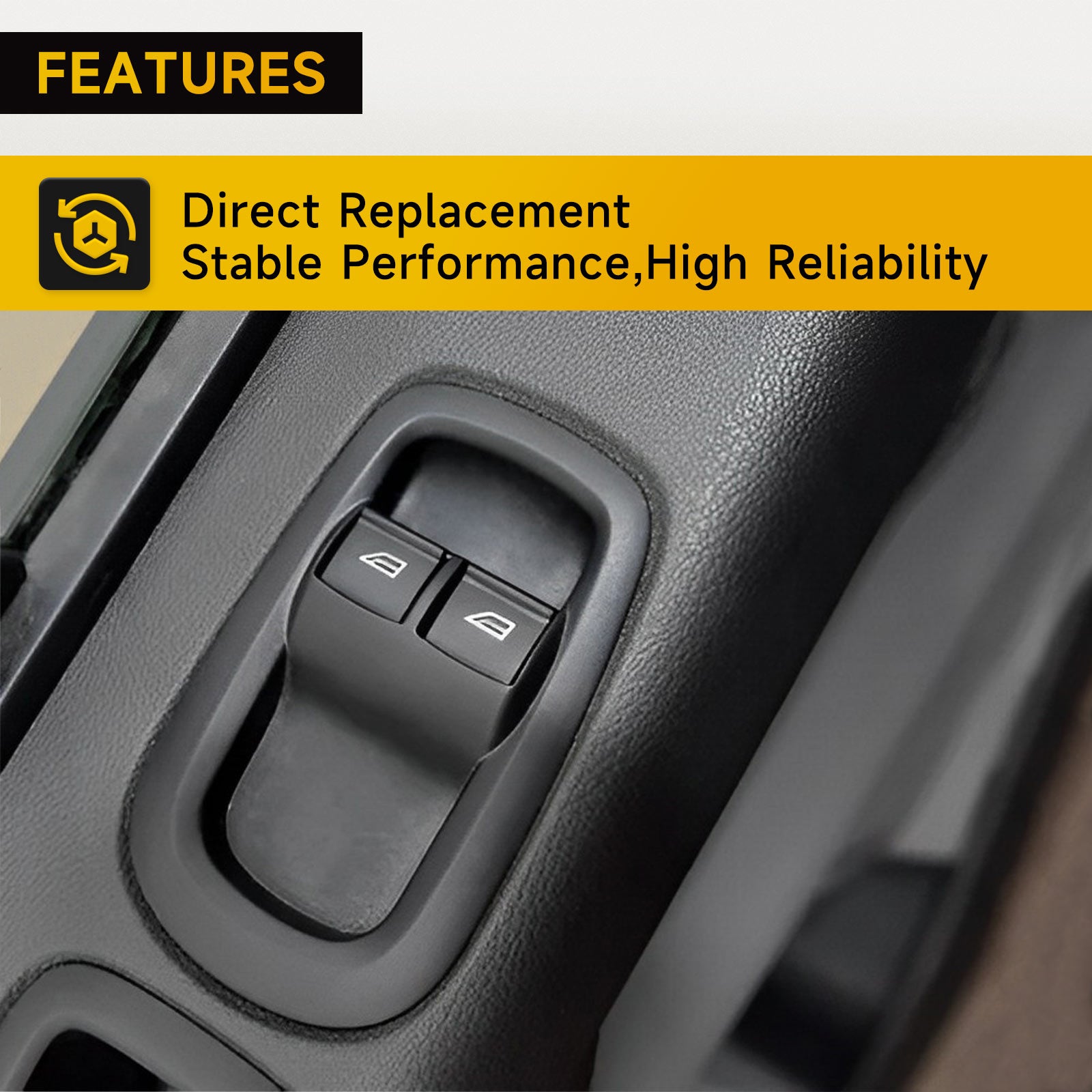 Ford Transit MK8 Custom 2014+ 1791339 Interrupteur double fenêtre pour porte latérale conducteur