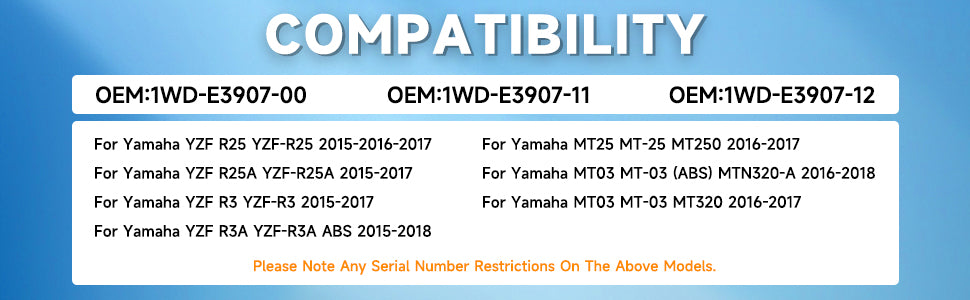 Brandstofpomp 1Wd-E3907-00 1Wd-E3907-11 Vervanging Fit voor Yamaha Mt-25 Mt-03 Yzf R25