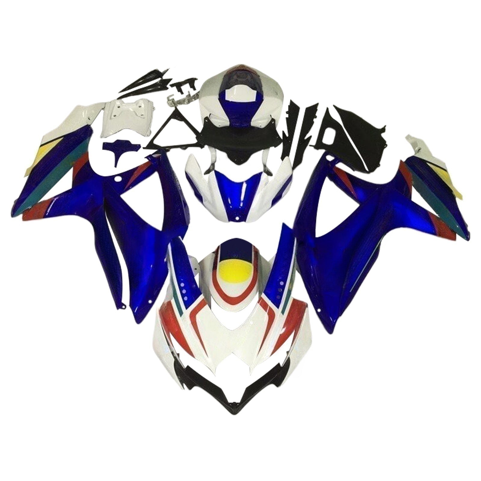 Kit de carénage en plastique ABS injecté pour Suzuki GSXR 600/750 2008-2010 K8