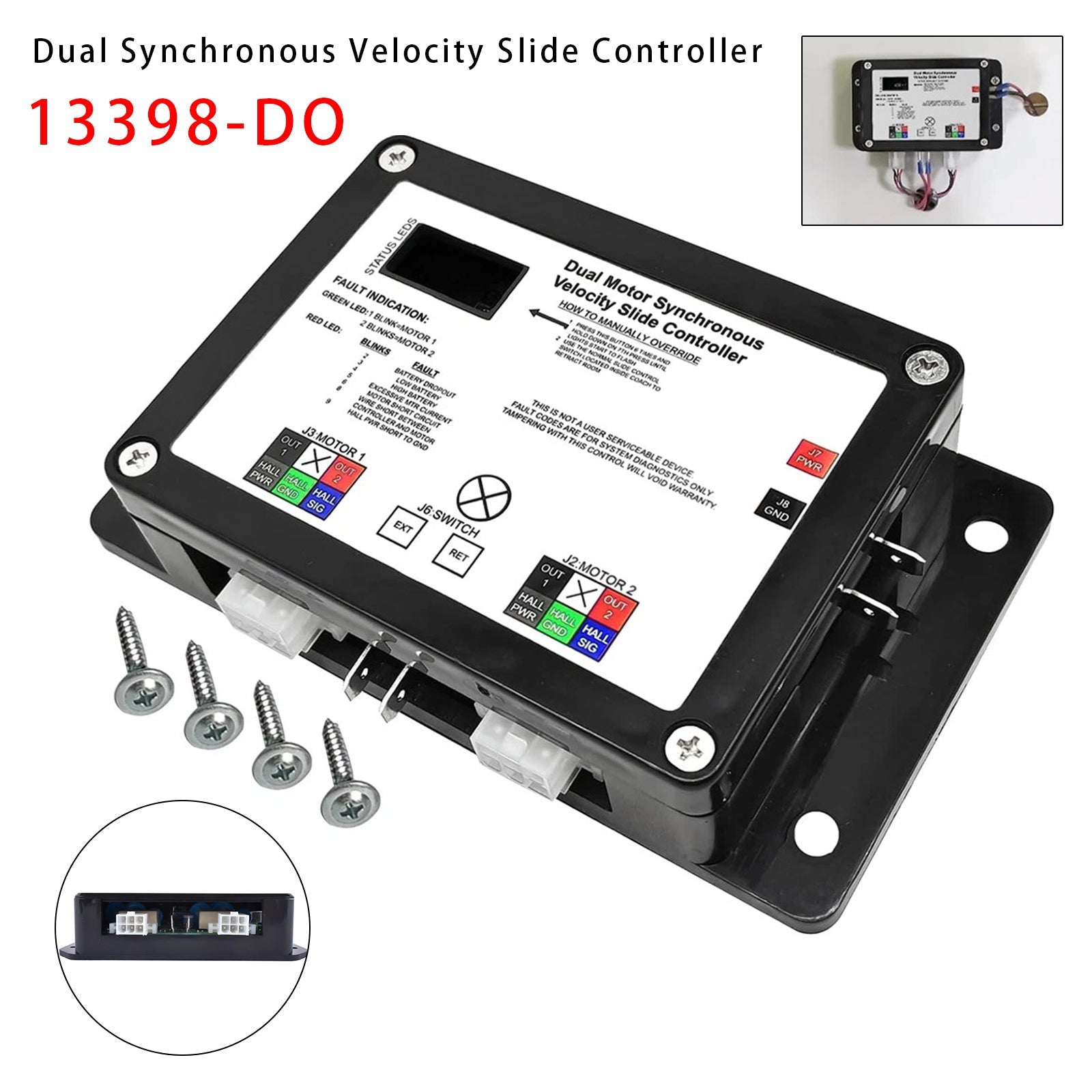 Synchrone snelheidsschuifregelaar met dubbele motor 13398-D0 voor Lippert V-Sync II