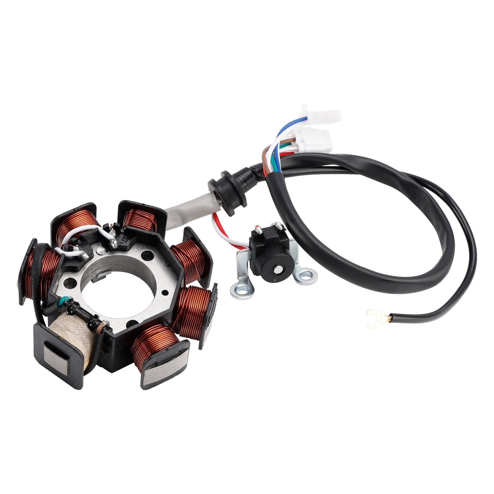 Stator Generator na 7 5VL-H5510-00 tuljave za Yamaha YBR125, YBR125E, YBR125EGS in YBR125G (Leta 2004/2006/2010/2010/2013-2024)