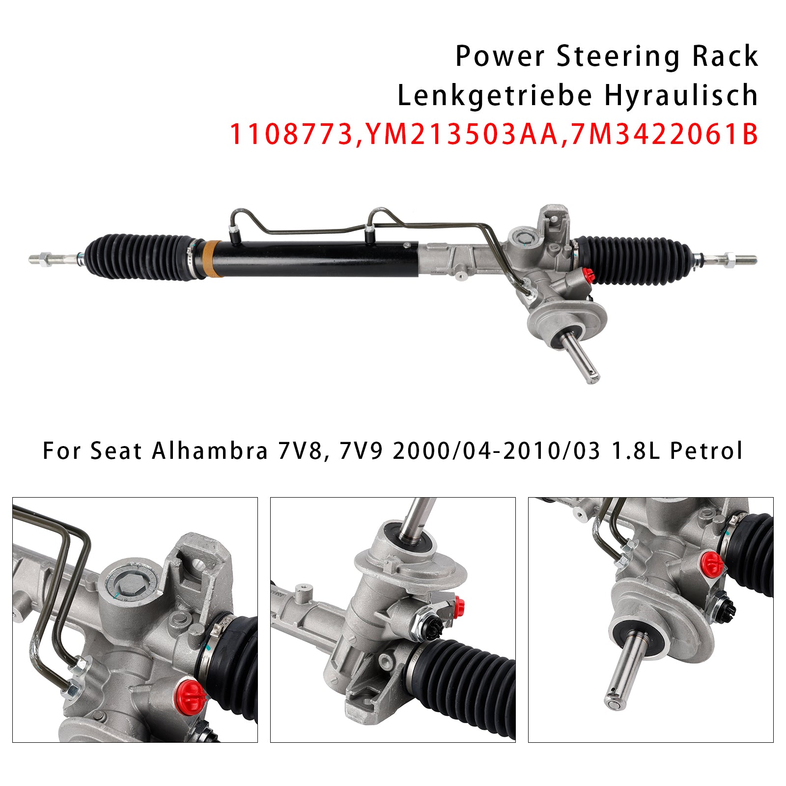 Power Steering Rack 7M3422061B Pour Ford Galaxy WGR Seat Alhambra VW Sharan 7M6