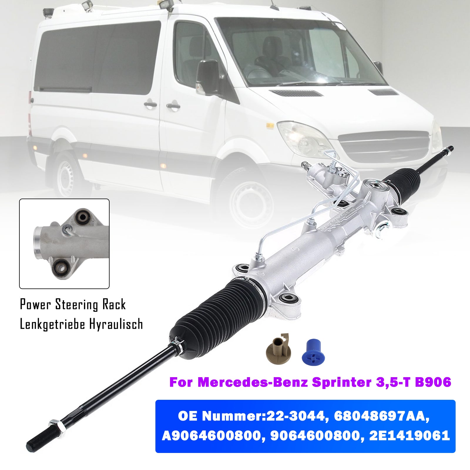 Power Steering Rack Pinions 68048697AA Pour Mercedes-Benz Sprinter B906