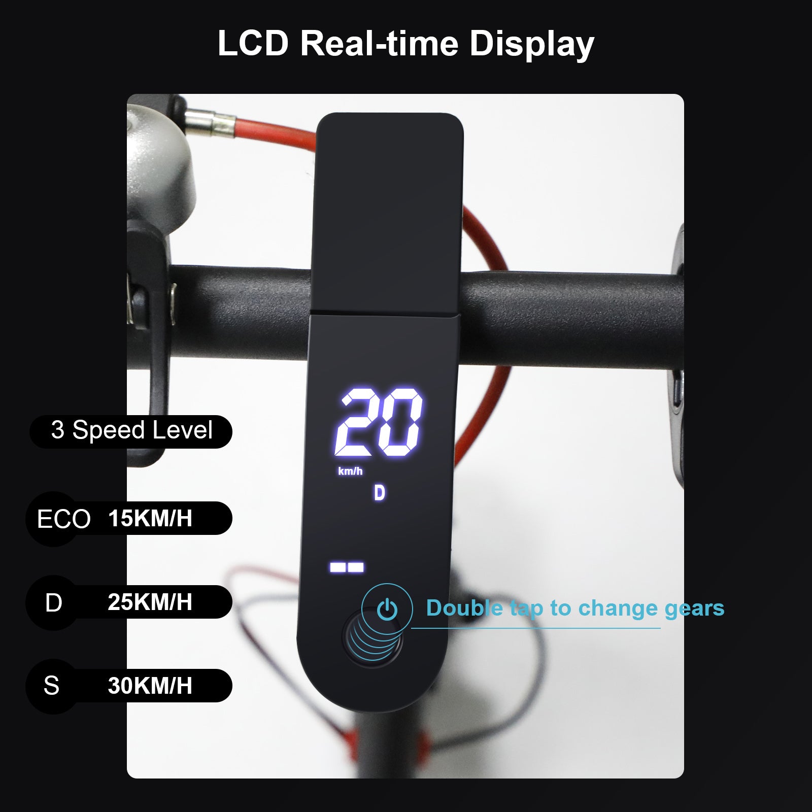 Scooter eléctrico plegable 350W - Autonomía de 35 km - 30 km/h Max - UL2272