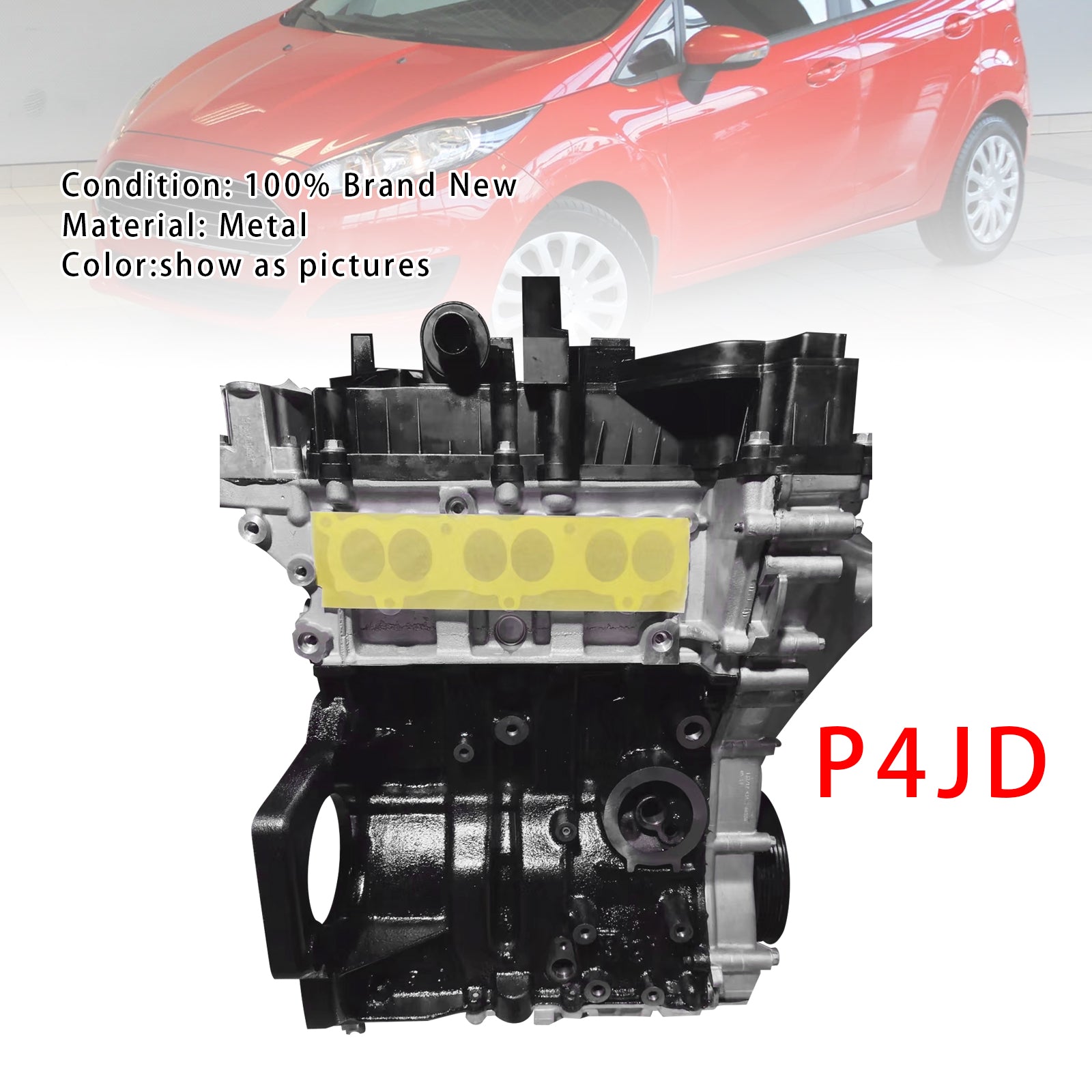 Bloc-moteur 100% neuf P4JD pour Ford Fiesta 6 (JA8) 1.0 EcoBoost - Essence - Automatique