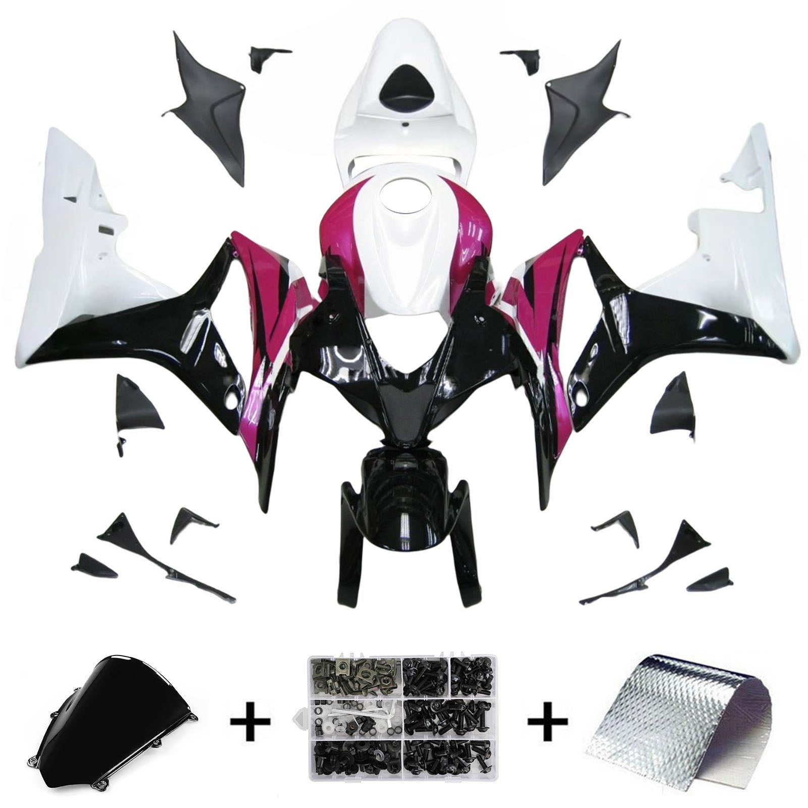 Kit de carénage à injection en plastique ABS pour Honda CBR600RR 2007-2008 F5