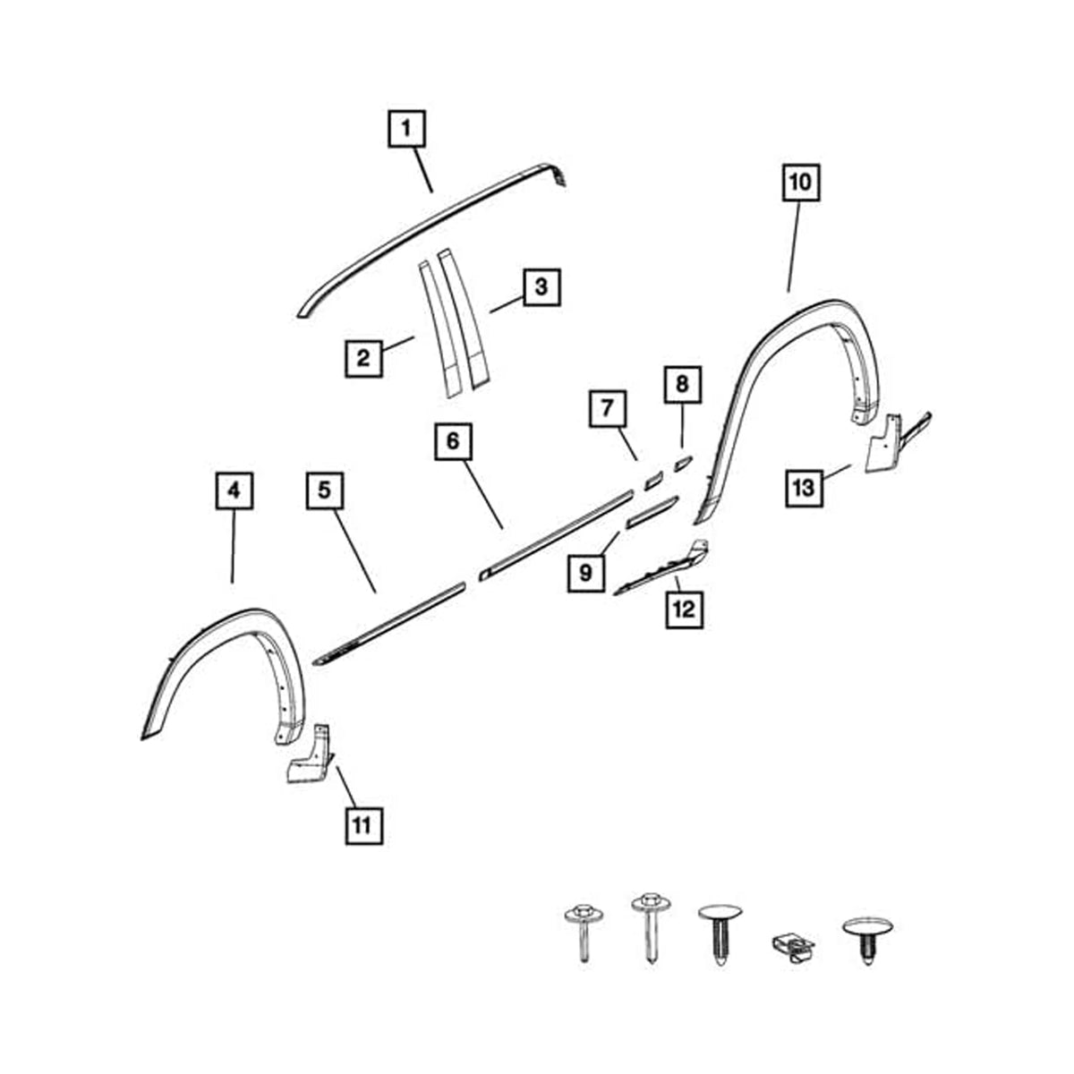 B Pillar Modling Trim Front Left 68292929AD Pour Dodge RAM 1500 2019-2026