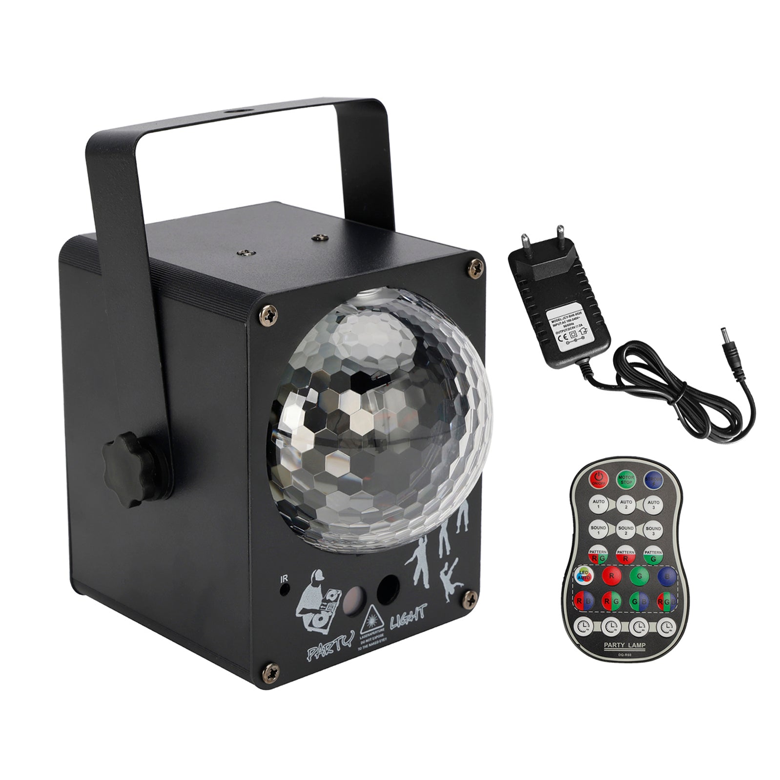 Lumière Laser LED RGB 60 Motifs Boule Magique Éclairage Scène DJ Disco Party