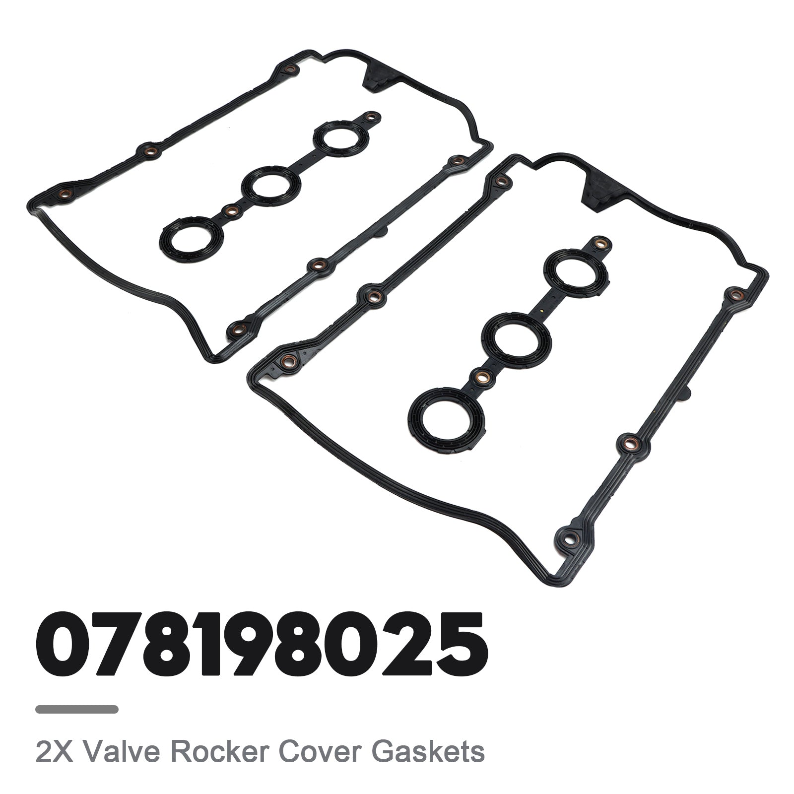 2X Valve Rocker Cover Gaskets pour VW Passat 2.8 2.7 2.4 Petrol 078198025