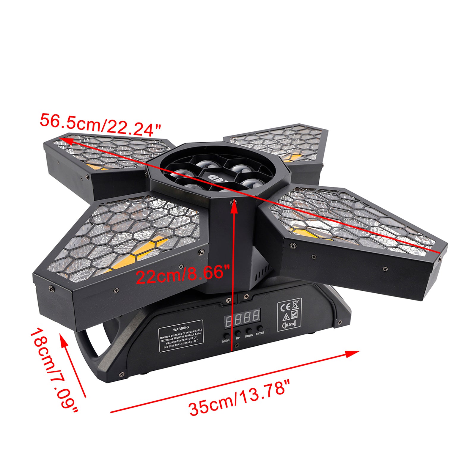 Projecteur Faisceau Zoom Abeille 4 Bras DMX Pour Scène Discothèque Bar Soirées