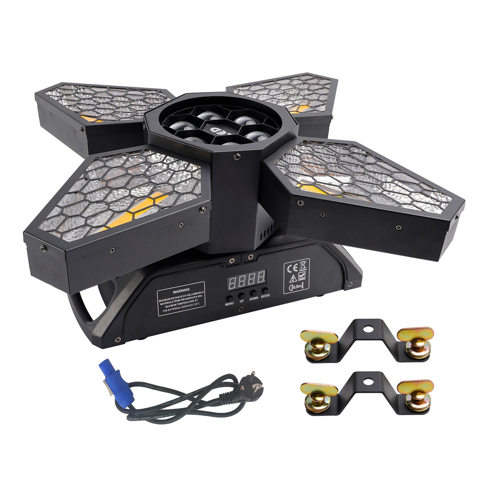 Projecteur Faisceau Zoom Abeille 4 Bras DMX Pour Scène Discothèque Bar Soirées