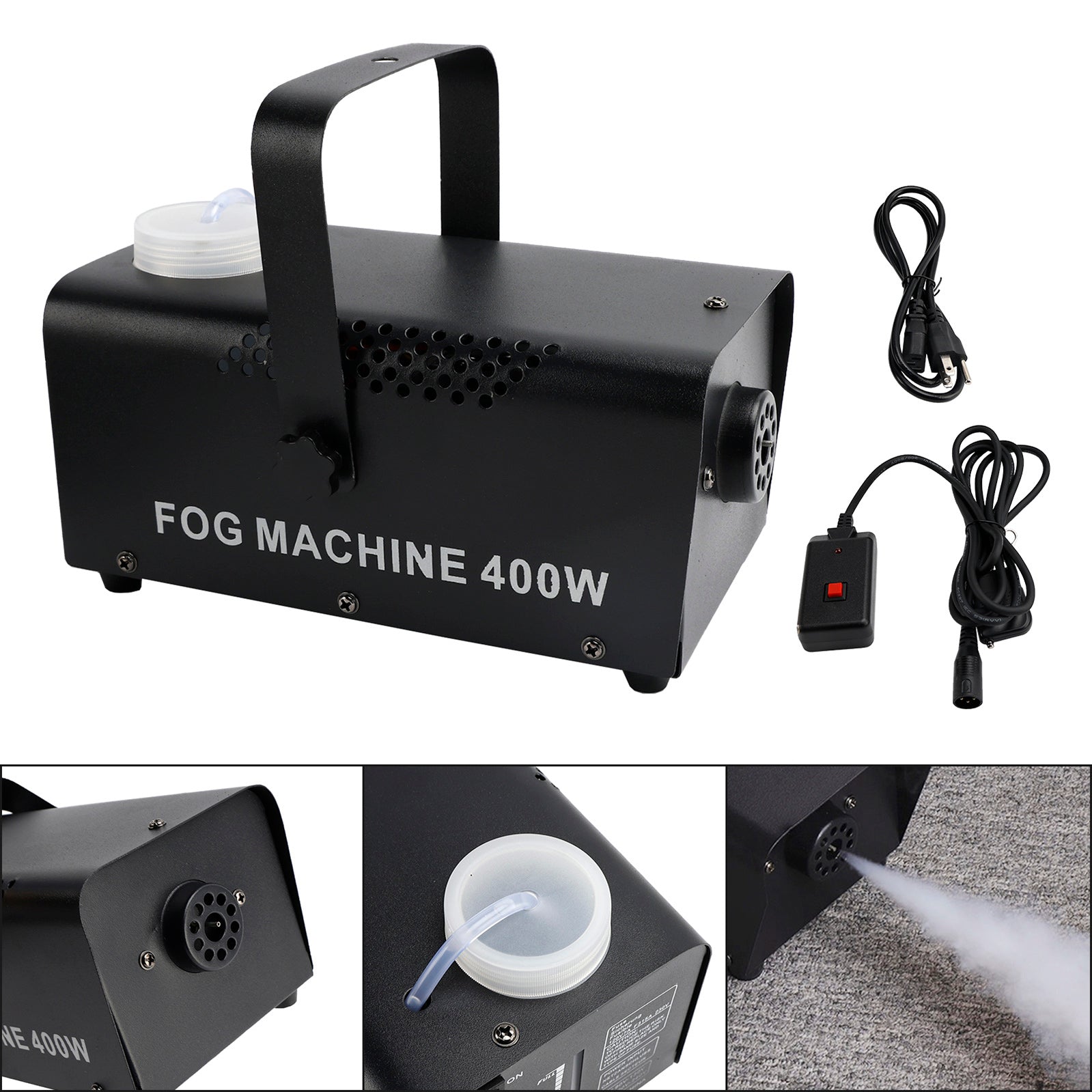 Mini Machine À Brouillard 400W Portable Avec Télécommande Sans Fil Club