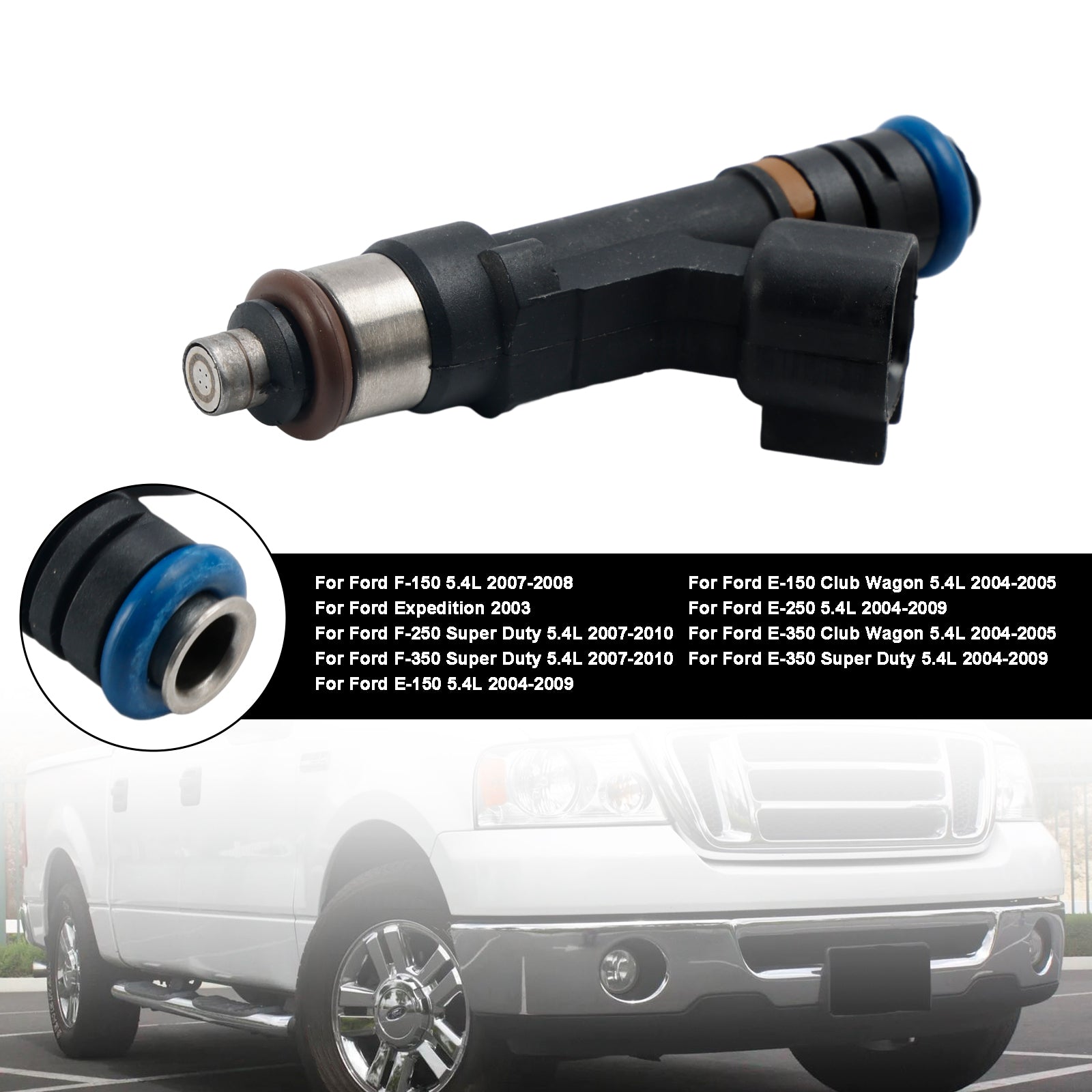 1 injecteur de carburant 0280158138 pour Ford F150 F-150 5.4L 2007-2009 E150 E250