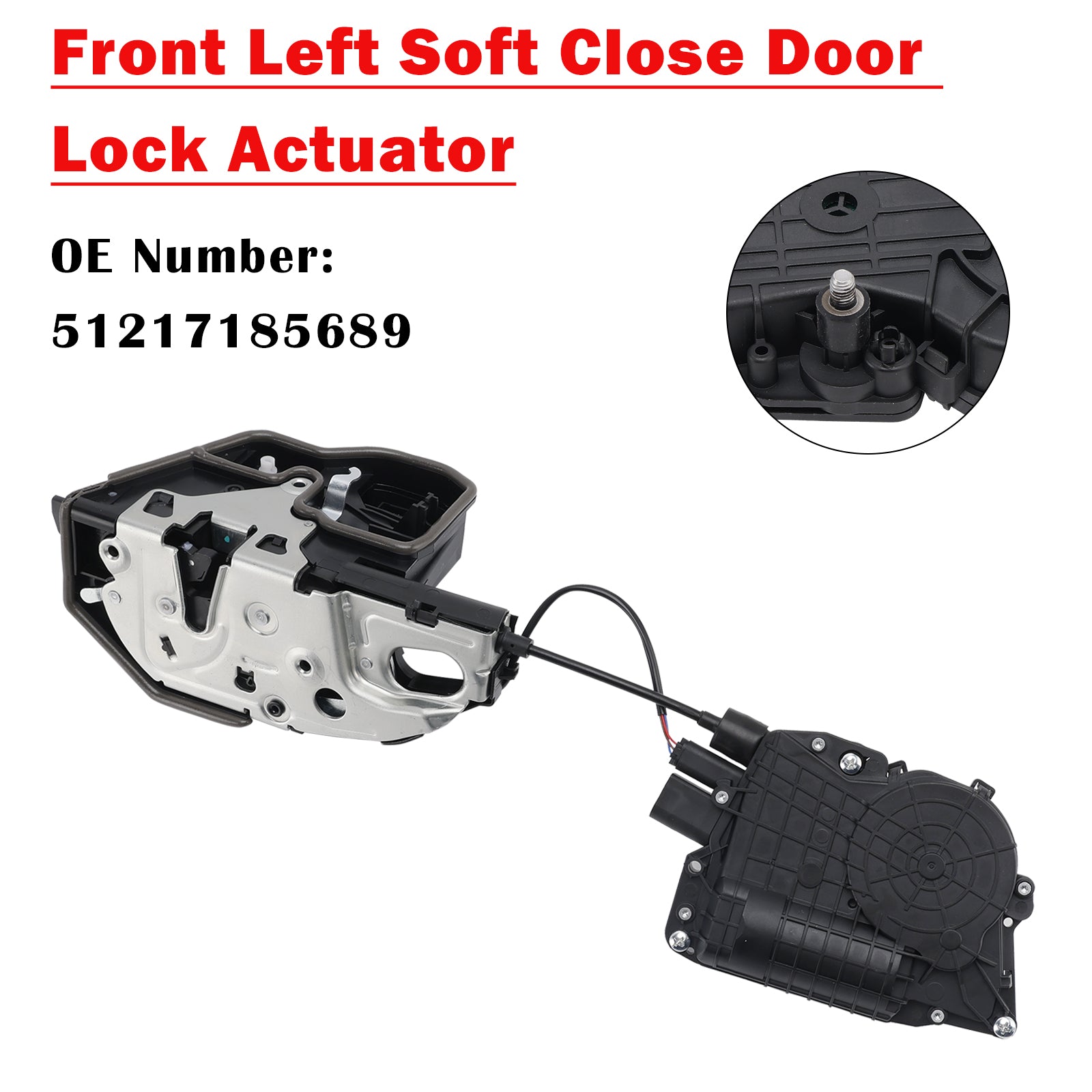 Front Left Soft Close Door Lock Actuator 51217185689 Pour BMW F10 F11 F01 F02
