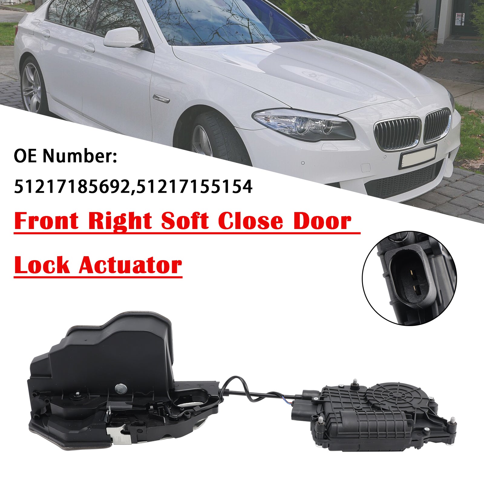 Front Right Soft Close Door Lock Actuator 51217185692 Pour BMW F10 F11 F01 F02