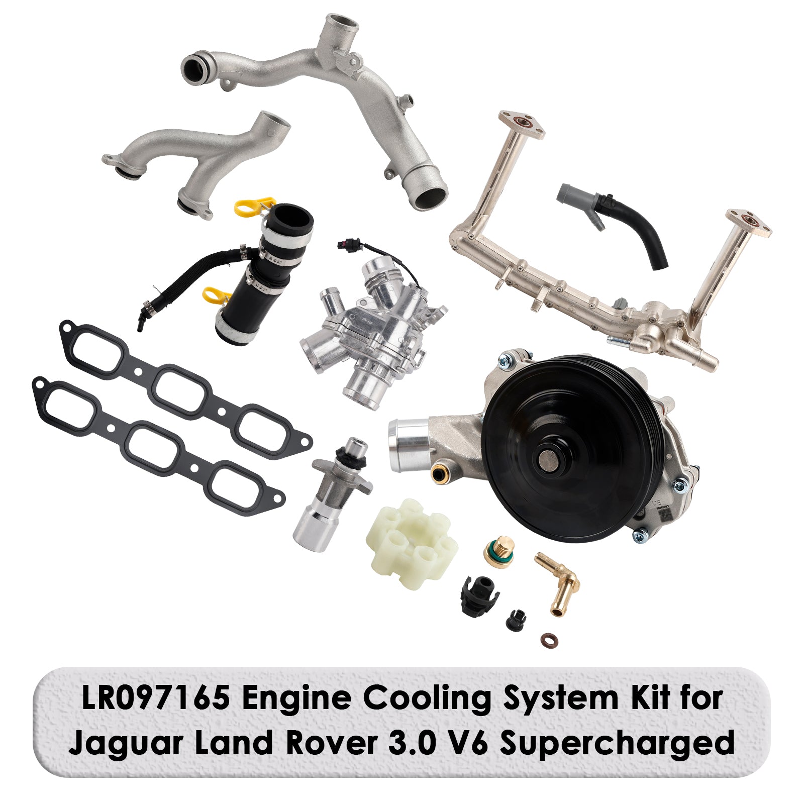 LR097165 Engine Cooling System Kit pour Jaguar Land Rover 3.0 V6 Supercharged