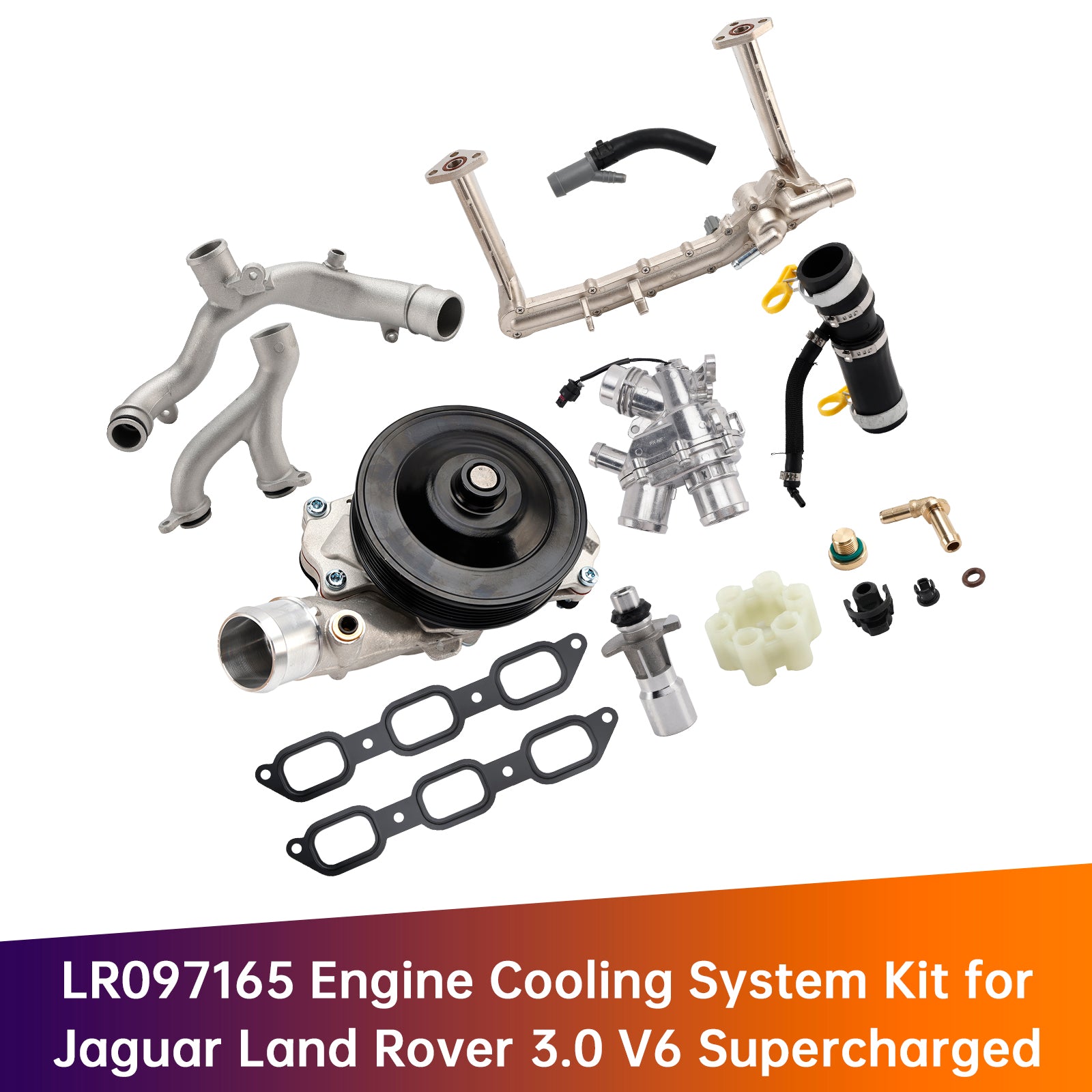 LR097165 Engine Cooling System Kit pour Jaguar Land Rover 3.0 V6 Supercharged