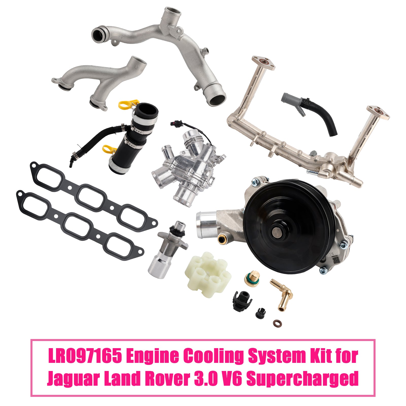 LR097165 Engine Cooling System Kit pour Jaguar Land Rover 3.0 V6 Supercharged