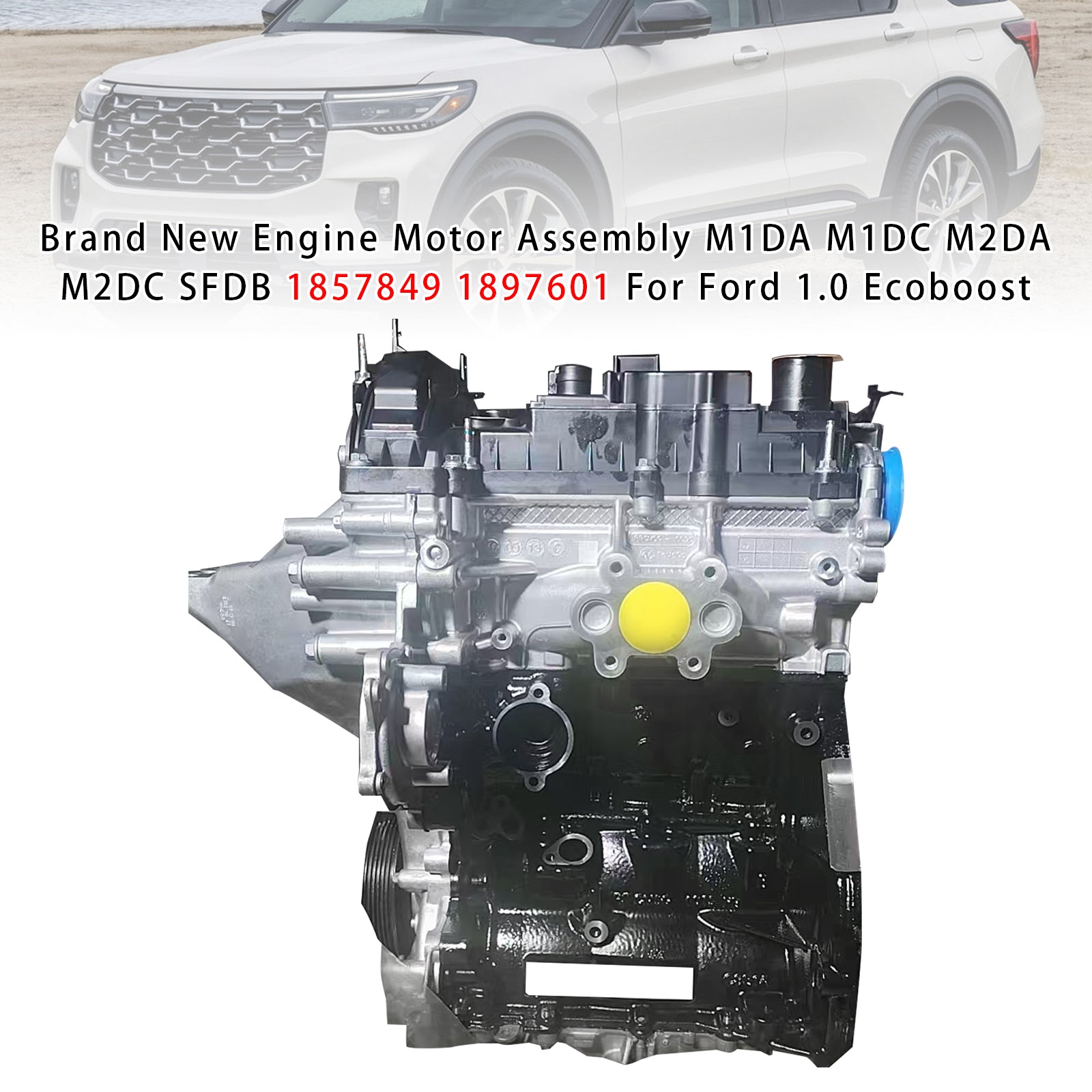 Engine Motor Assembly M1DA M1DC M2DA M2DC SFDB 1857849 Pour Ford 1.0 Ecoboost