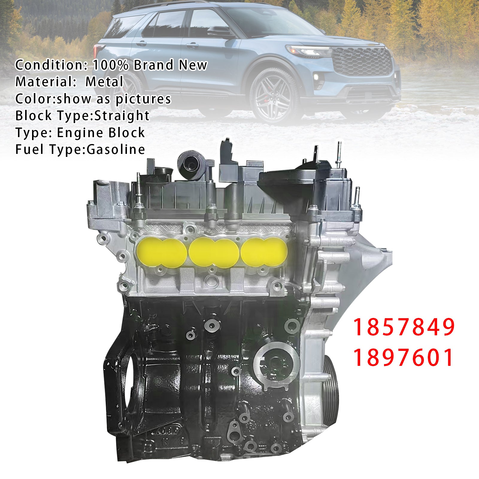 Engine Motor Assembly M1DA M1DC M2DA M2DC SFDB 1857849 Pour Ford 1.0 Ecoboost
