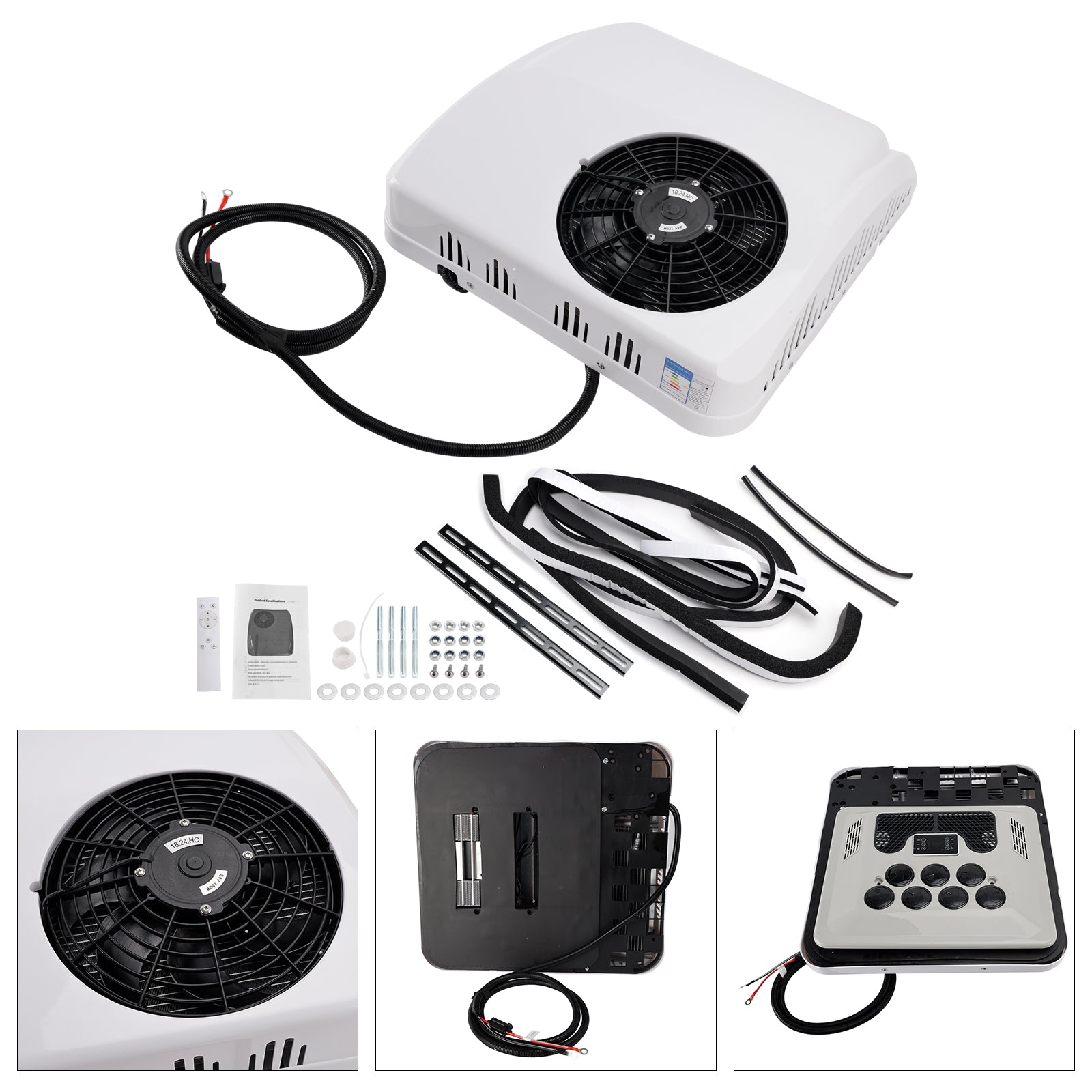 24V Air Conditioner Chauffage/Refroidissement AC Campings Remorques RV