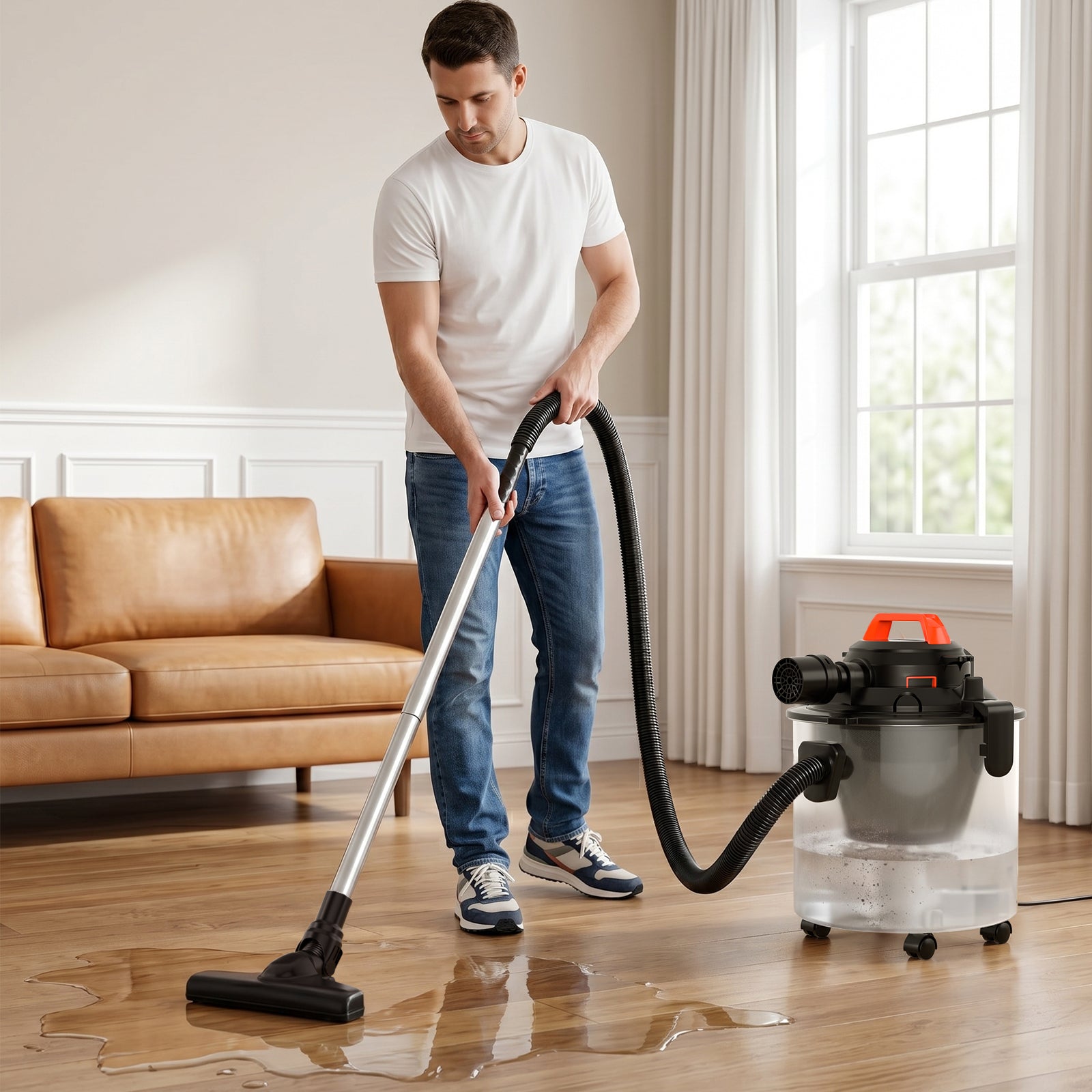 Aspirateur atelier 3-en-1 sec/humide/soufflant 6