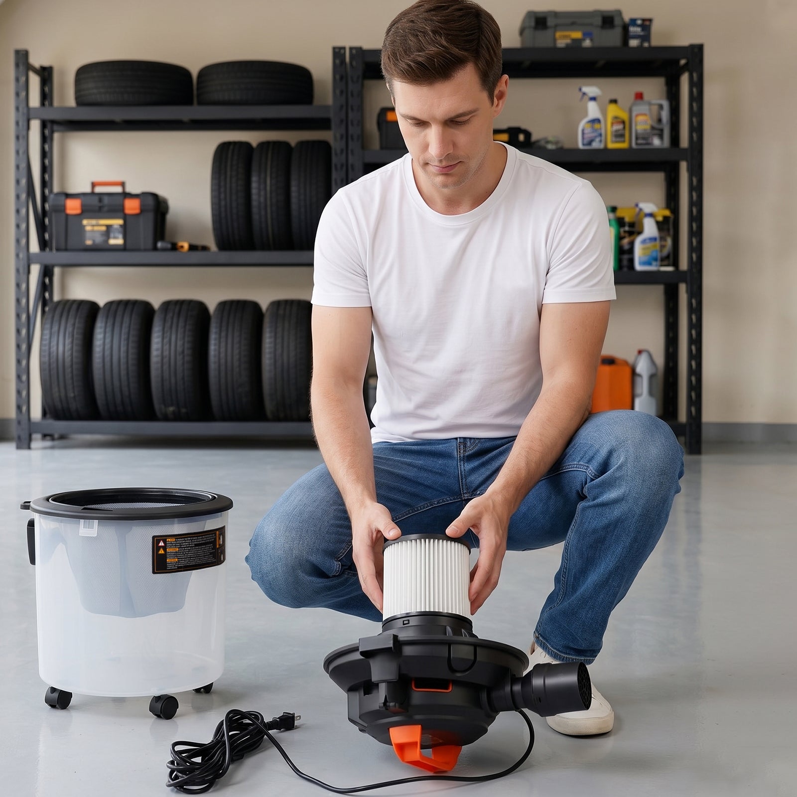 Aspirateur atelier 3-en-1 sec/humide/soufflant 6