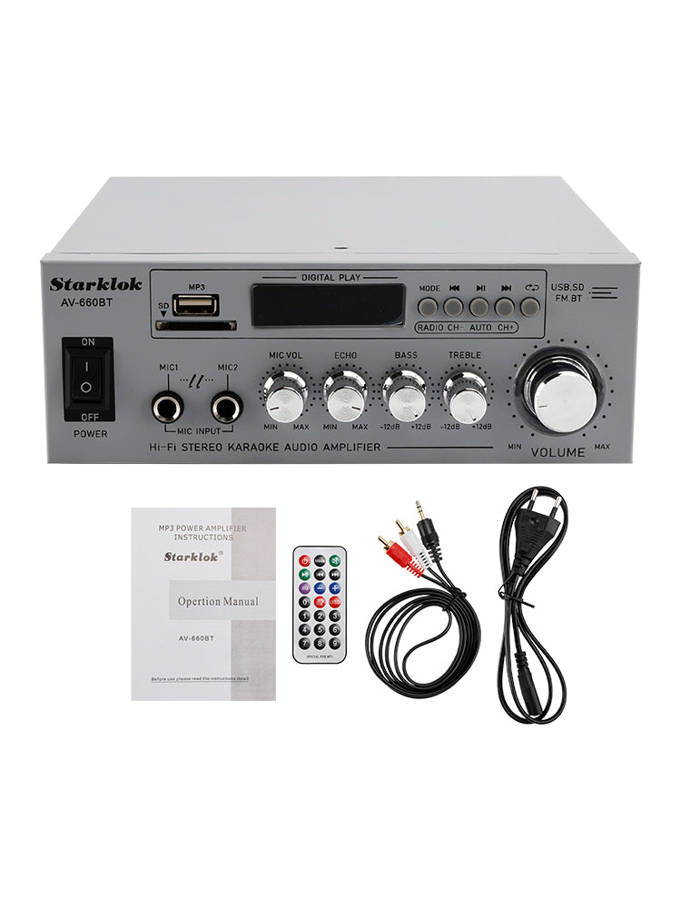 800W  2.1CH Bluetooth Stéréo HiFi Home Audio Voiture Amplificateur AMP Haut-parleur