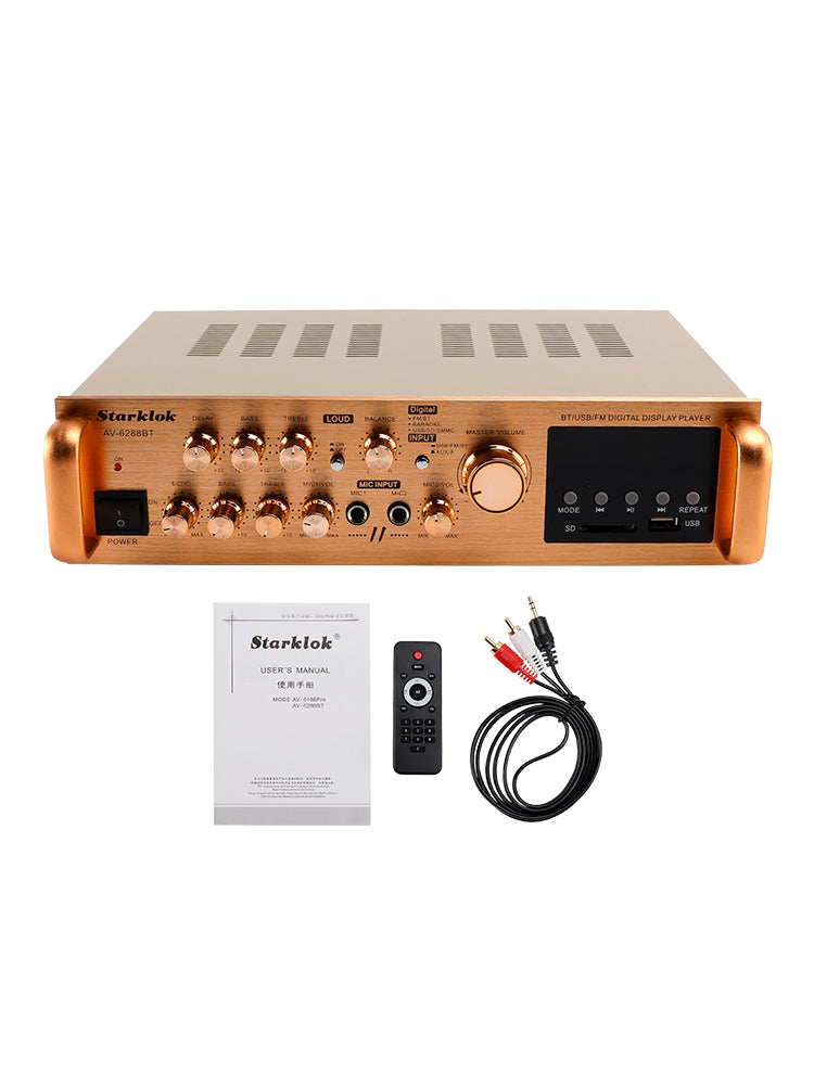 Amplificateur 5 canaux 2500 W HiFi Stéréo AV Surround SD FM Home Cinéma