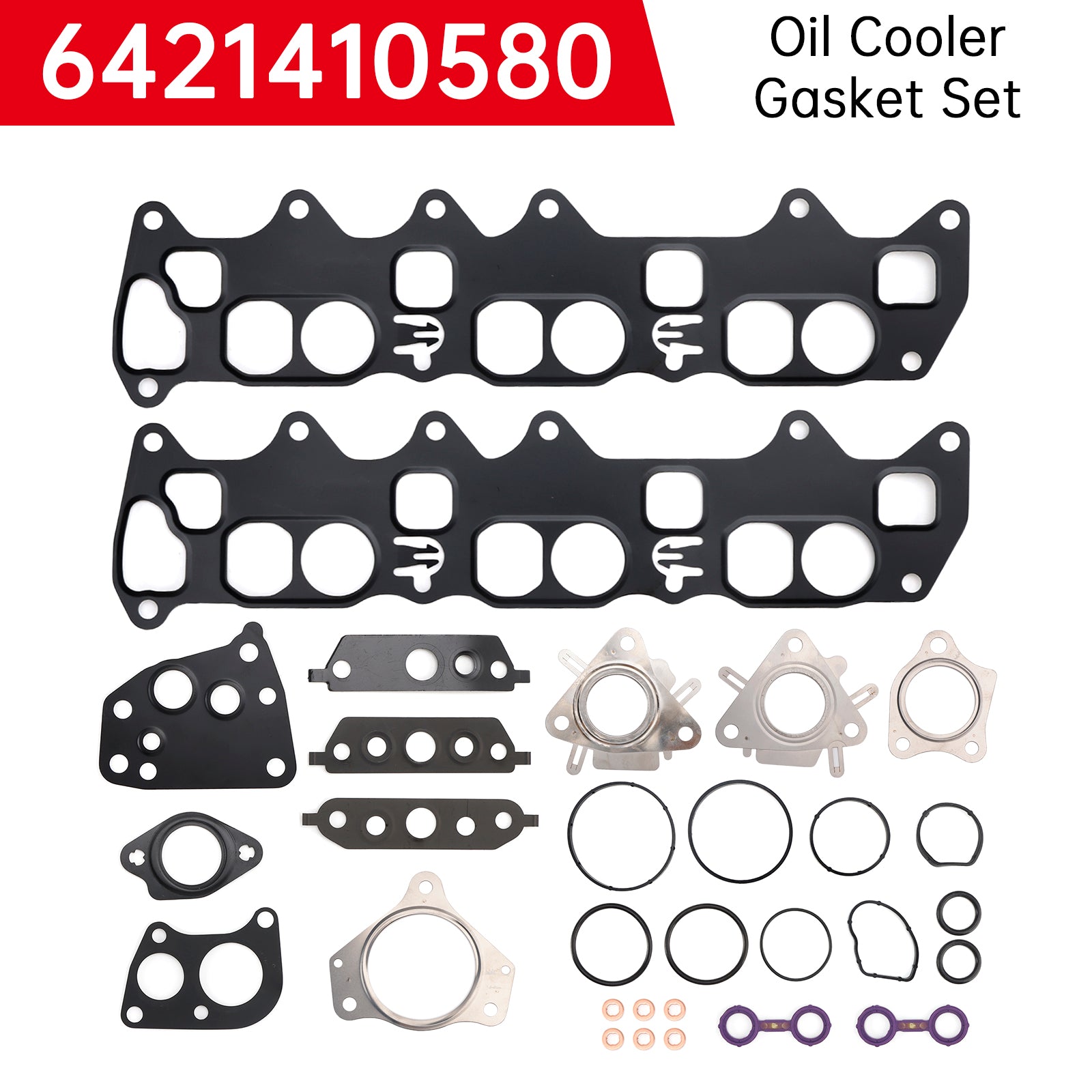 6421410580 Set joint refroidisseur d'huile pour Mercedes Classe C CLK CLS