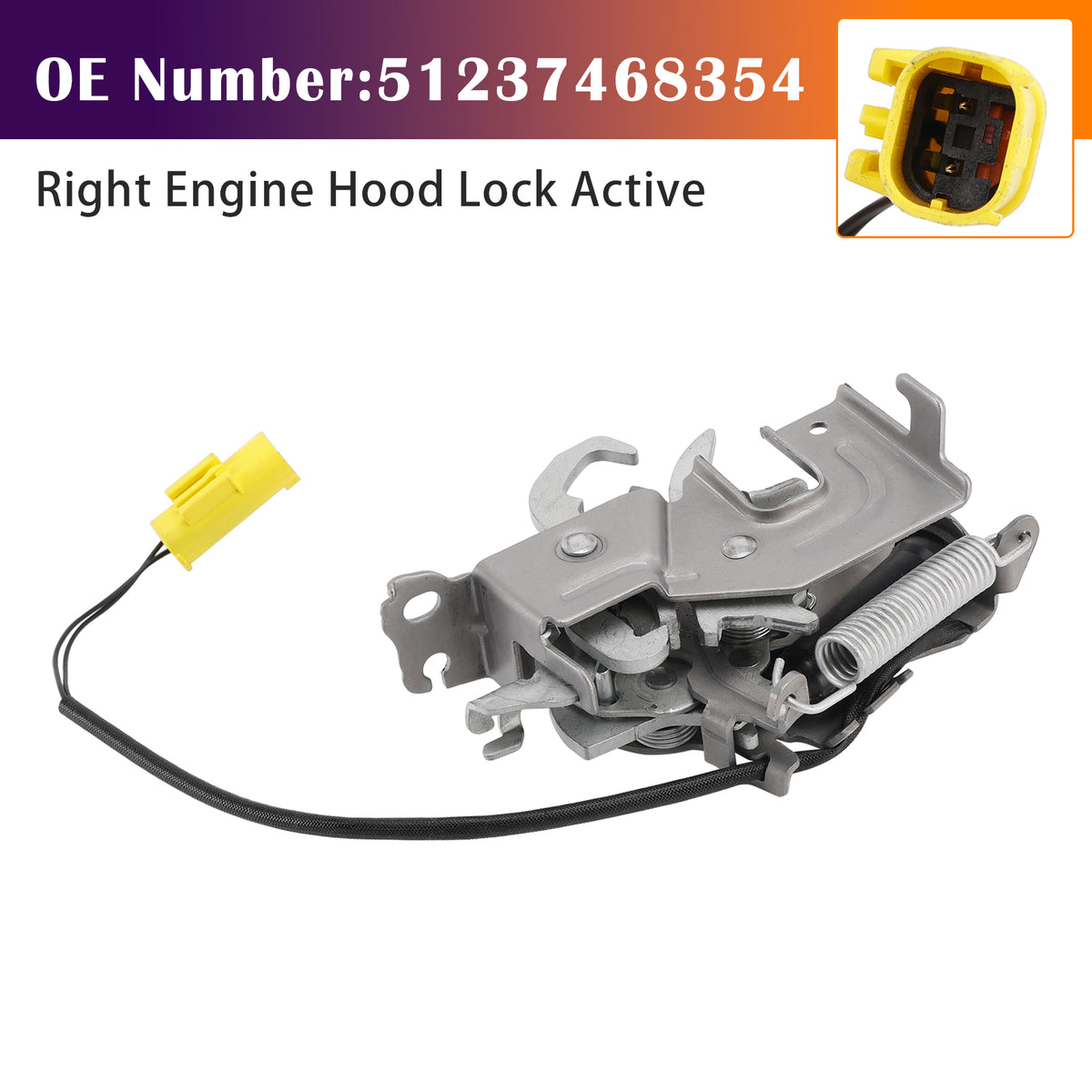 Right Verrou de capot 51237468354 Pour BMW 1 F40 3 G20/G21 2019-2024