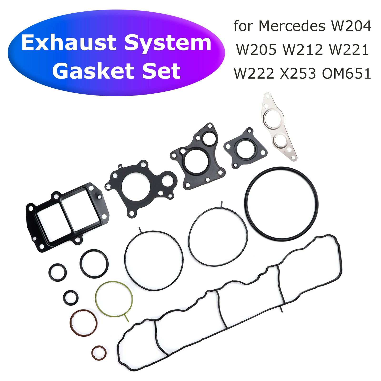 Jeu joints système échappement pour Mercedes W204 W205 W212 W221 X253 OM651