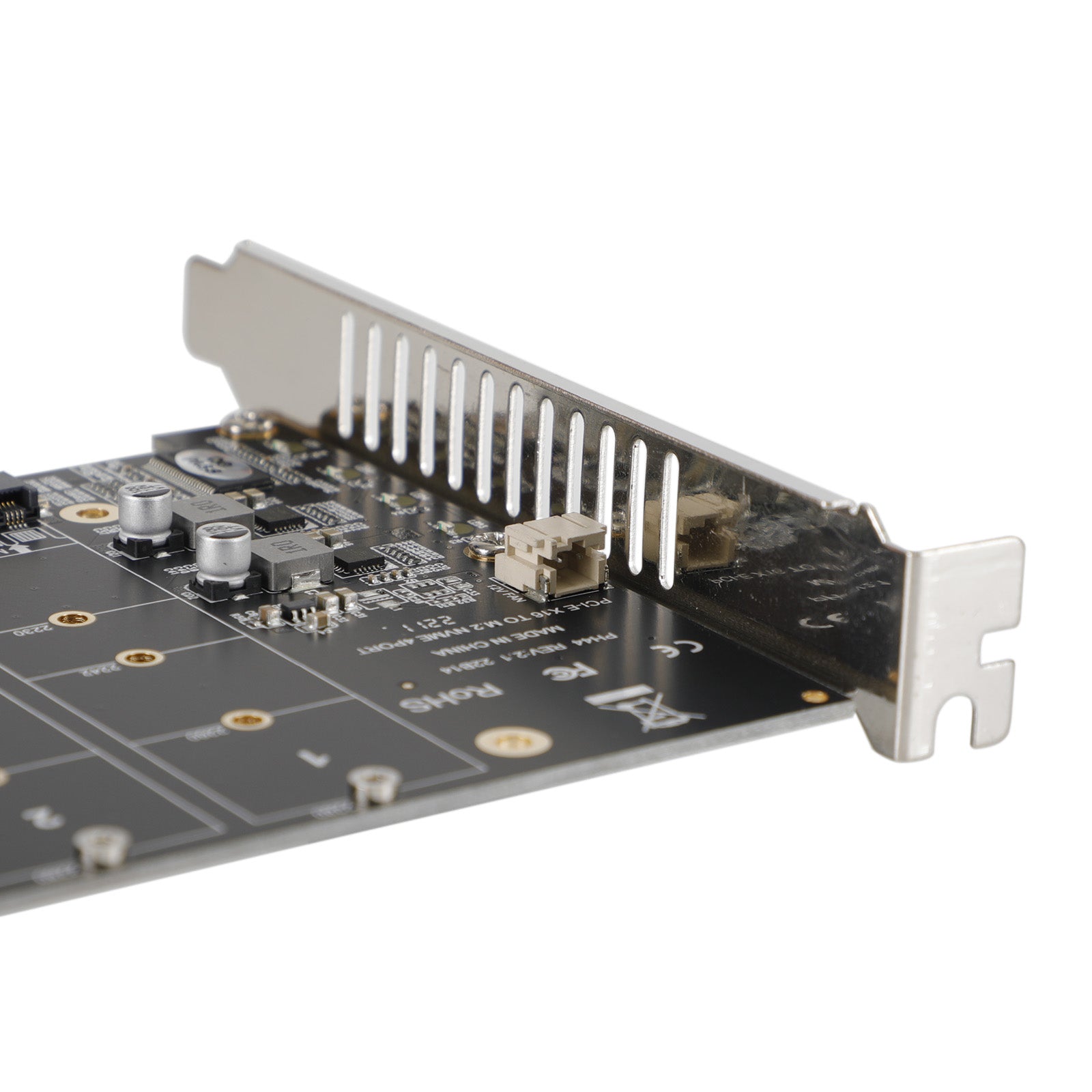 Carte Array 4 Disques NVME PH44 PCI-E X16 avec Répartition de Signal Support M.2 SSD