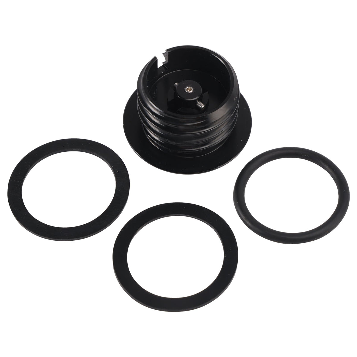 Ensemble de bouchons de réservoir d'essence à ouverture escamotable noirs pour Softail Low Rider Dyna Sport Super Glide