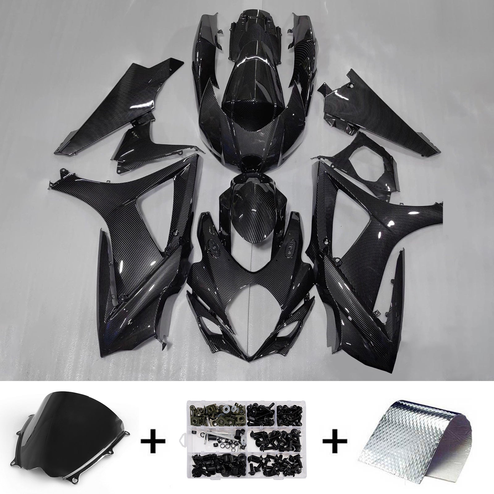 Kit de carénage injecté en plastique ABS pour Suzuki GSXR1000 2007-2008 K7