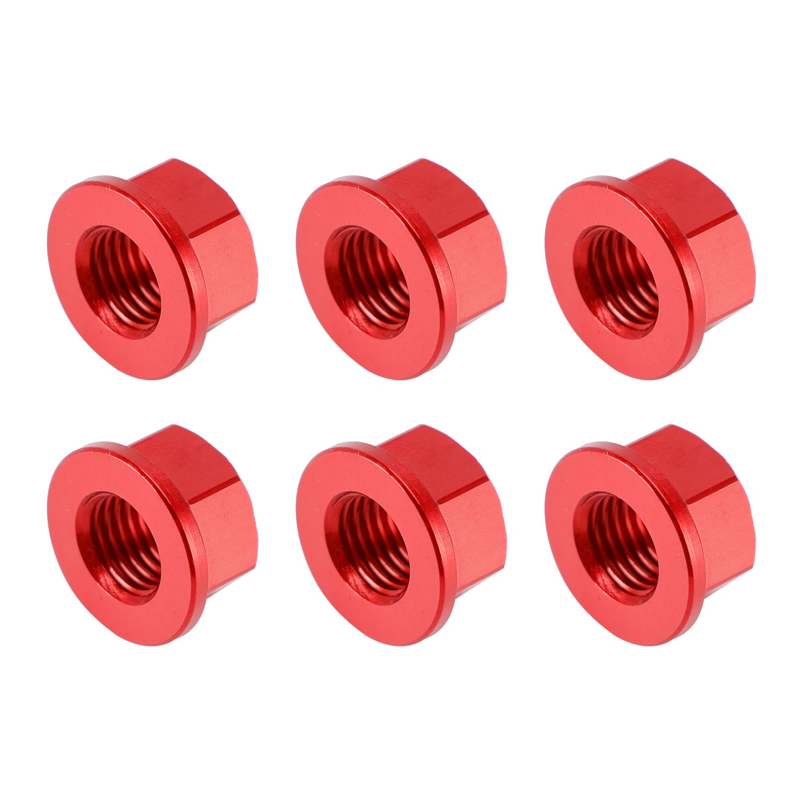 Kit Dado Corona M10x1.25 Rosso per Yamaha YZF-R1 98-14 R3 15-18 YZF-R6 03-21