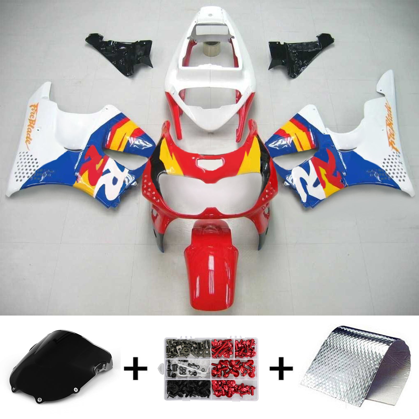 1996-1997 Honda CBR900RR 893 Kit carenatura iniezione plastica ABS carrozzeria