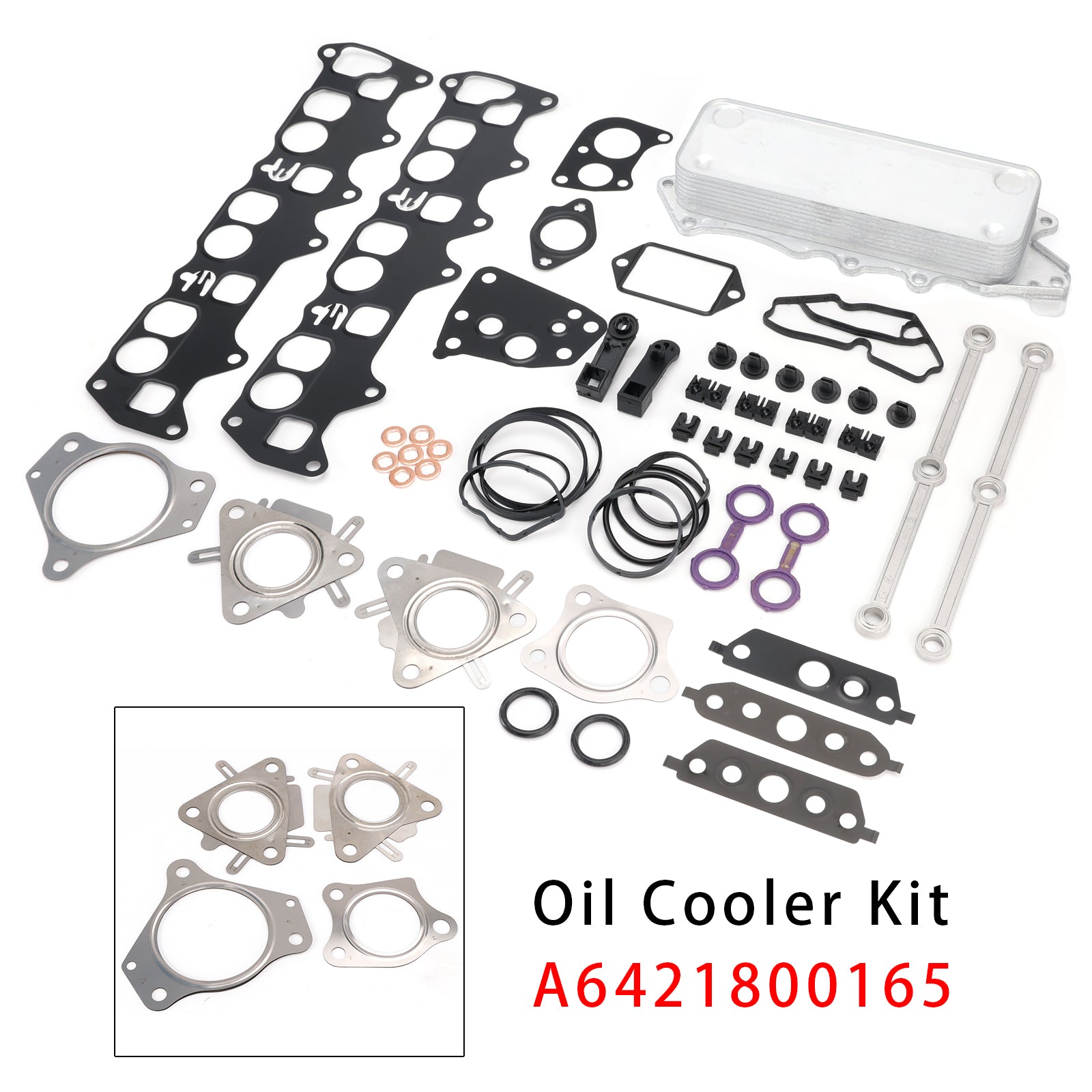 Oil Cooler Connecting Rods Gasket Pour Mercedes OM642 V6 E-Class W211