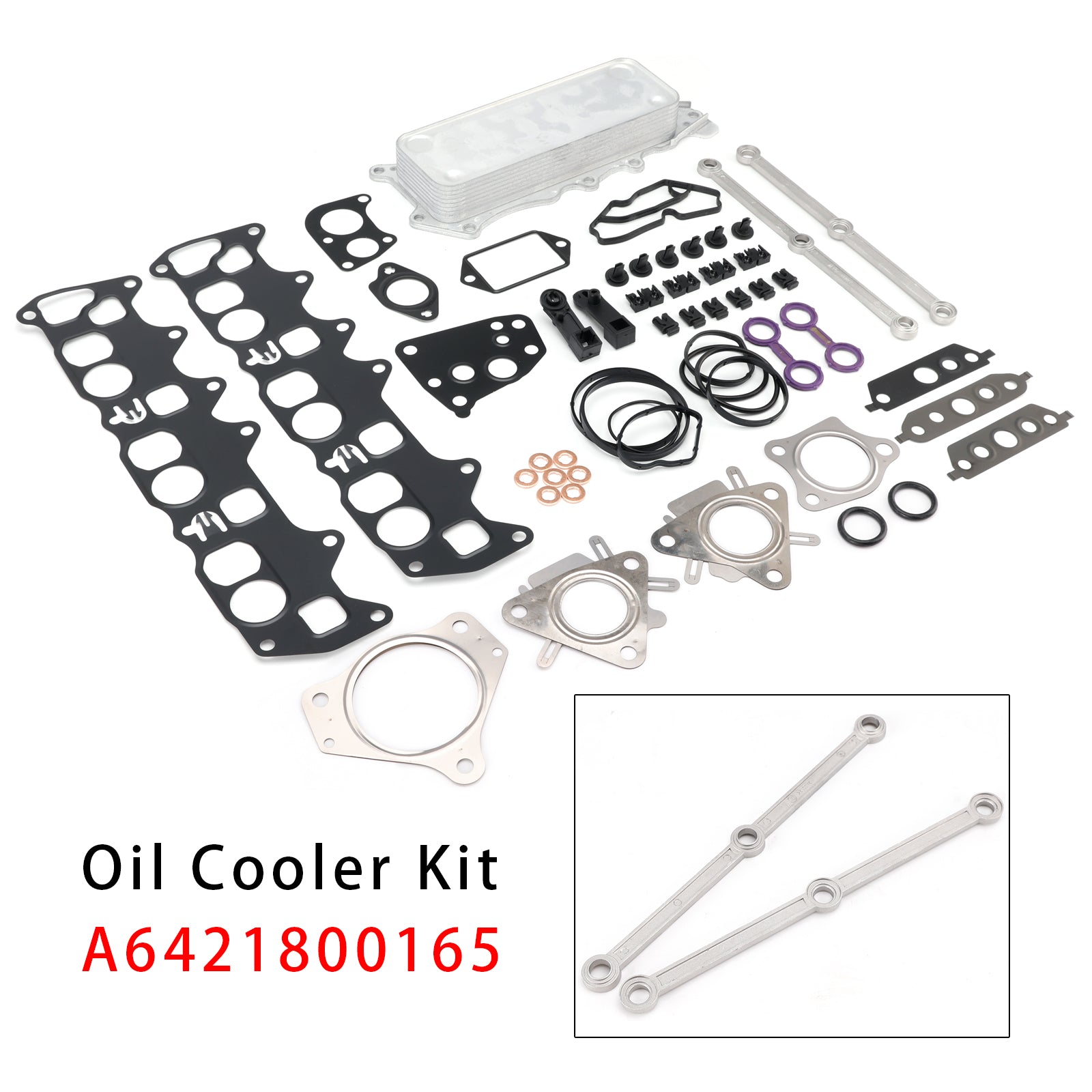 Oil Cooler Connecting Rods Gasket Pour Mercedes OM642 V6 E-Class W211