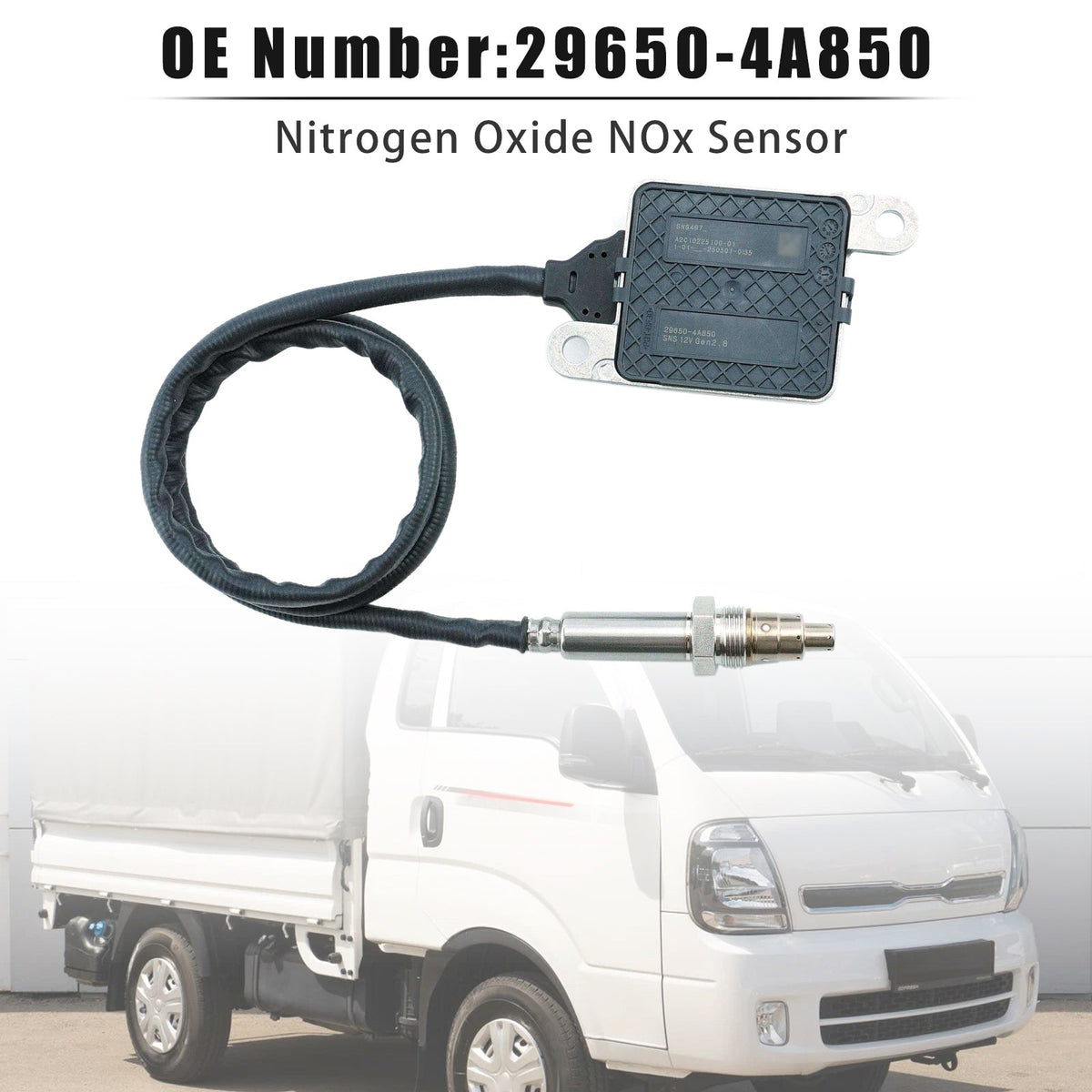 Sensor de NOx de óxido de nitrógeno 29650-4A850 para piezas de camiones Hyundai KIA