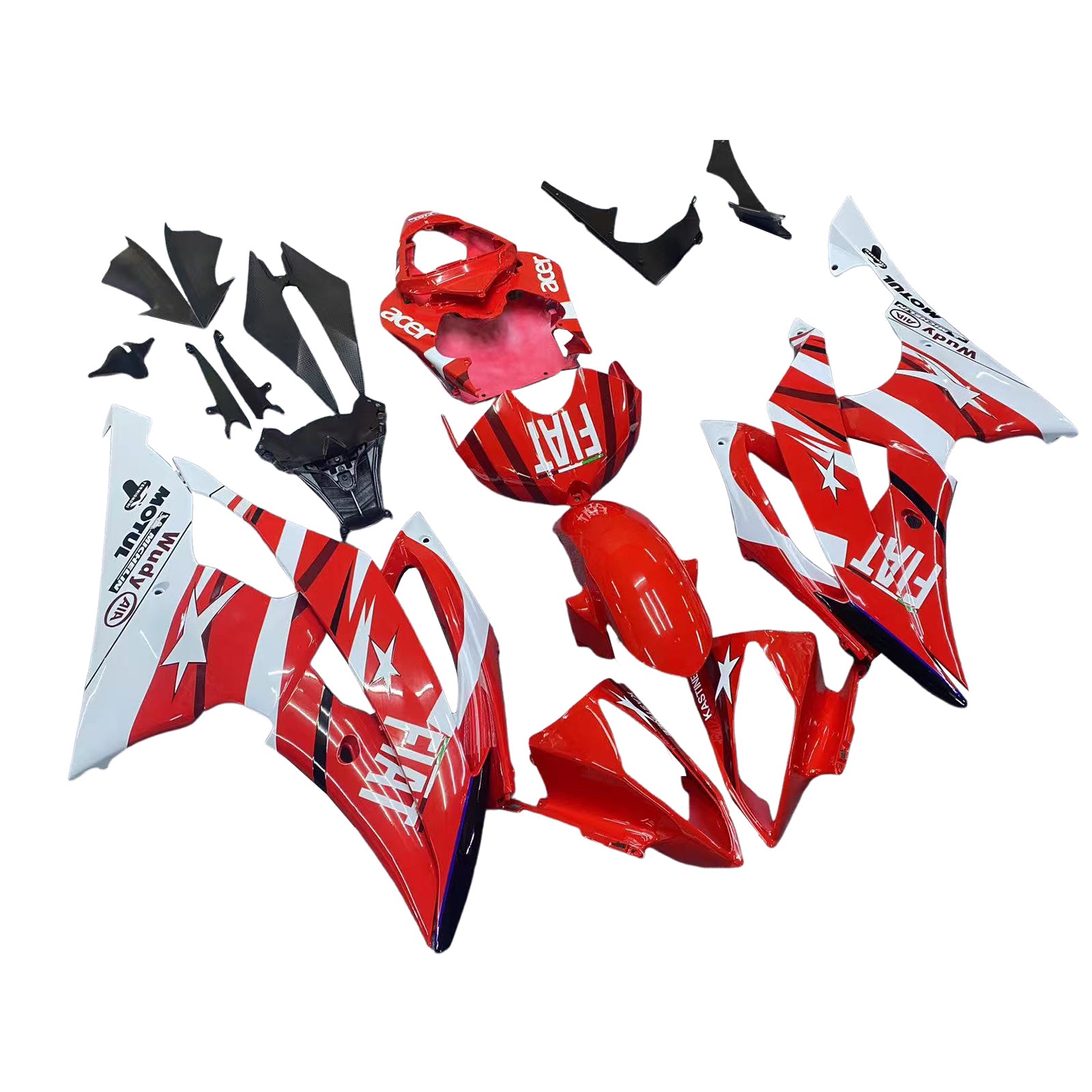 ABS Plastic Kairing Kit voor Yamaha YZF 600 R6 2008-2016
