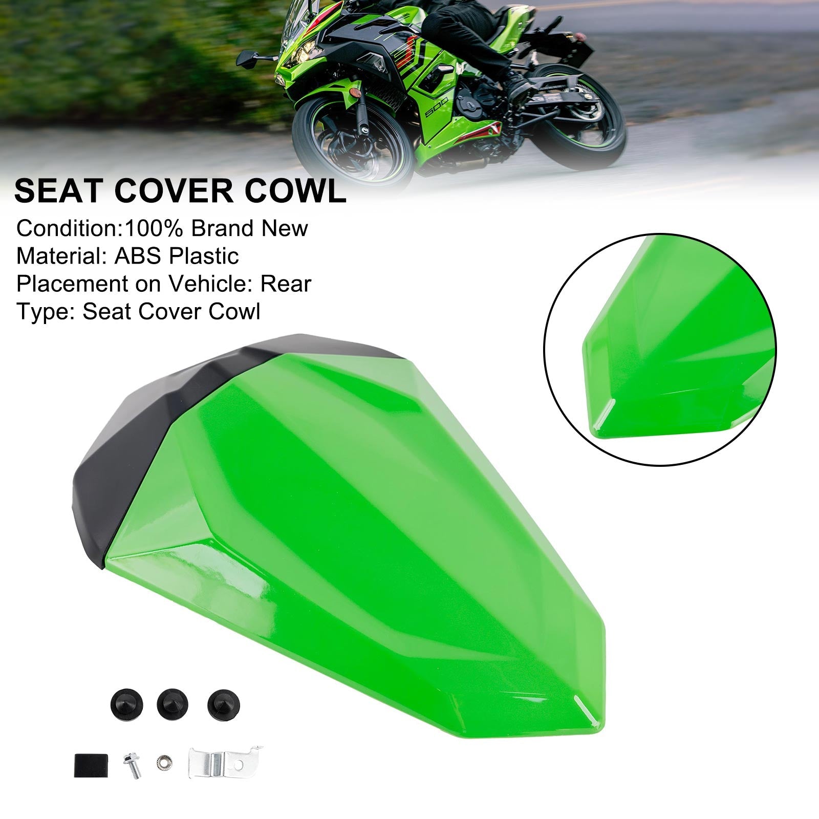 Zadnji sedlo karalni pokrov za Kawasaki Ninja 500 EX500R Z500 2024-2025